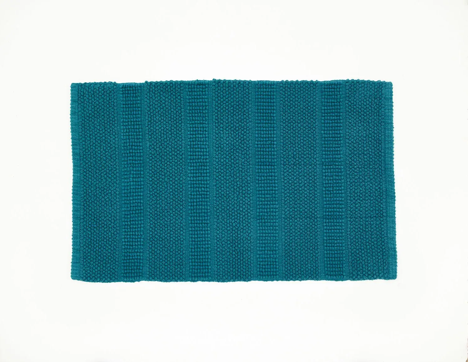 Deyongs Peacock Blue Romeo Bath Mat - Blue, Cotton alternate view