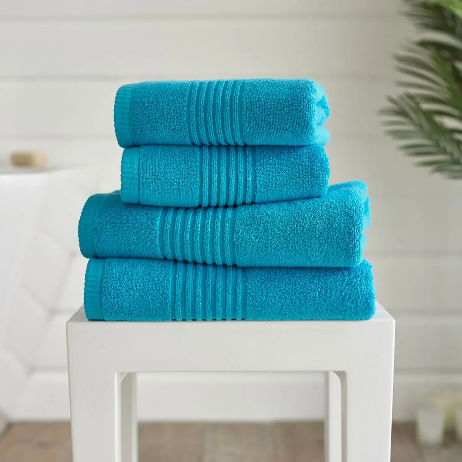 2-Pack Face Cloth Set - Blue, Cotton by Julian Charles