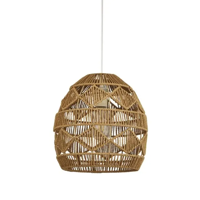 Diamond Pattern Light Shade - Natural, Rattan image