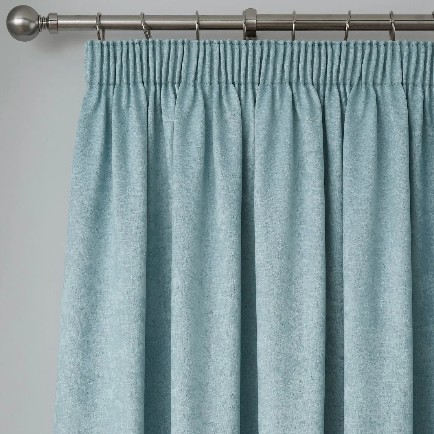 Dim Out Pencil Pleat Curtains - Blue image