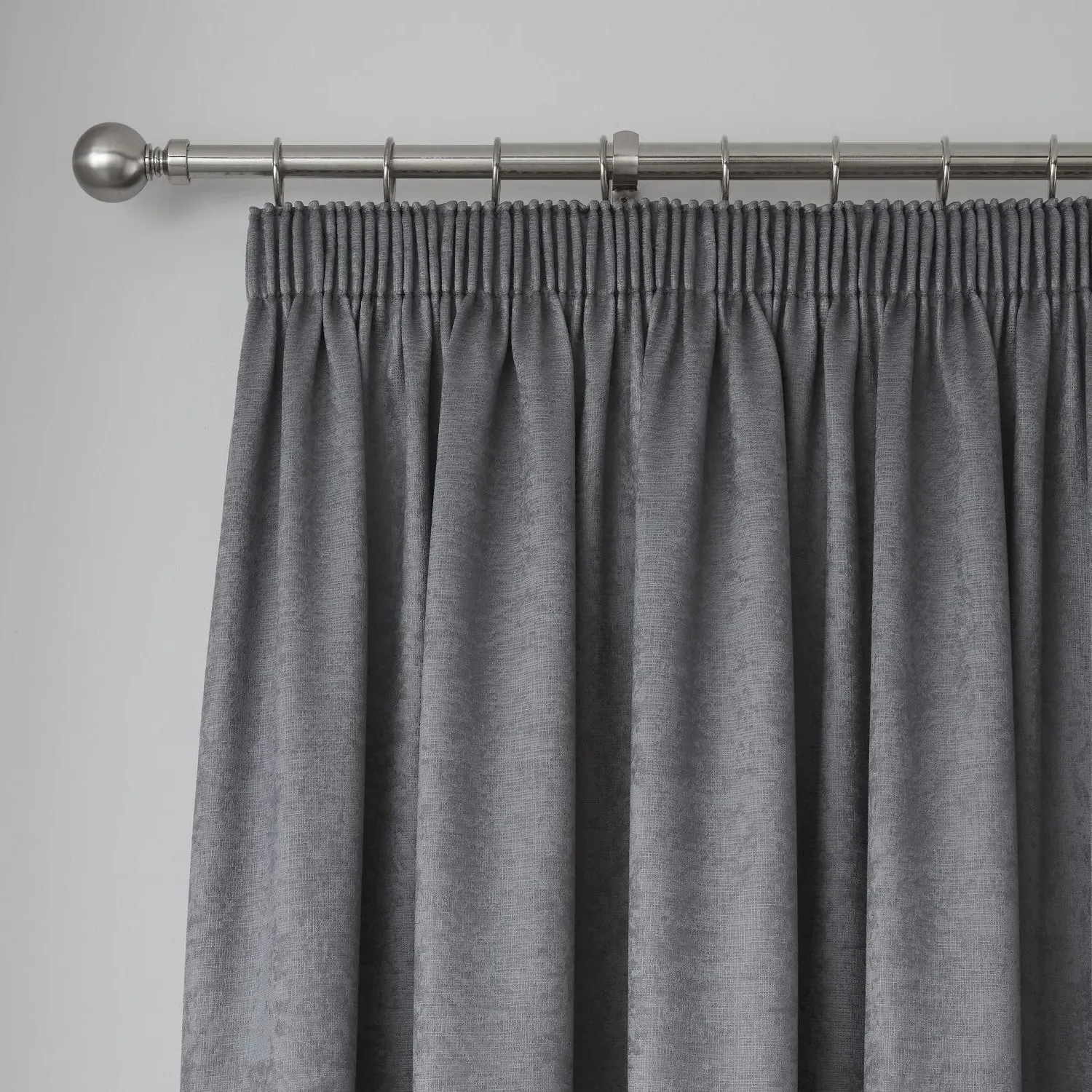 Dim Out Pencil Pleat Curtains - Grey