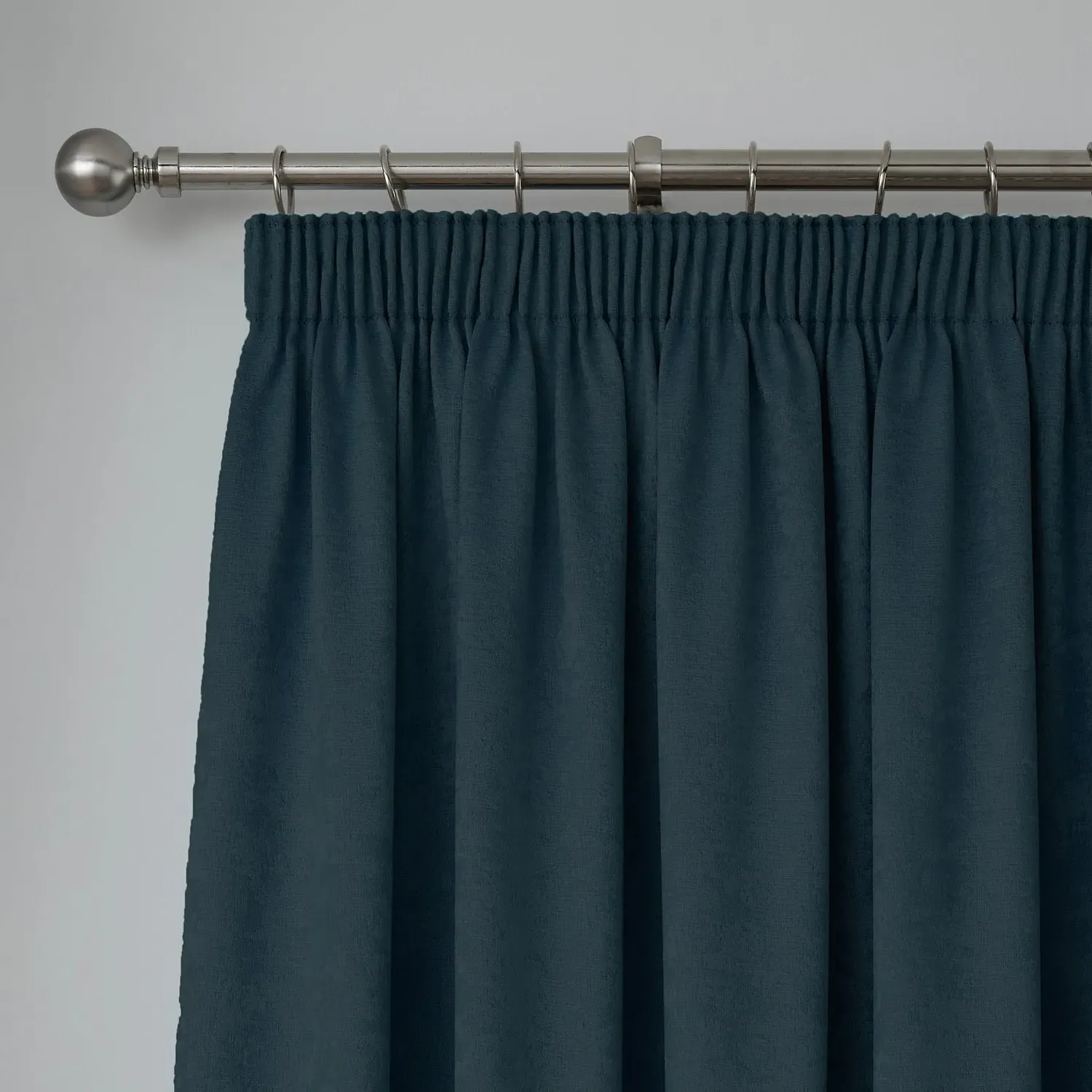 Dim Out Pencil Pleat Curtains - Navy Blue