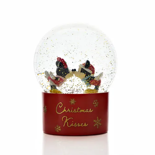 Disney Mickey & Minnie Christmas Kisses Snow Globe by Julian Charles, alternate view