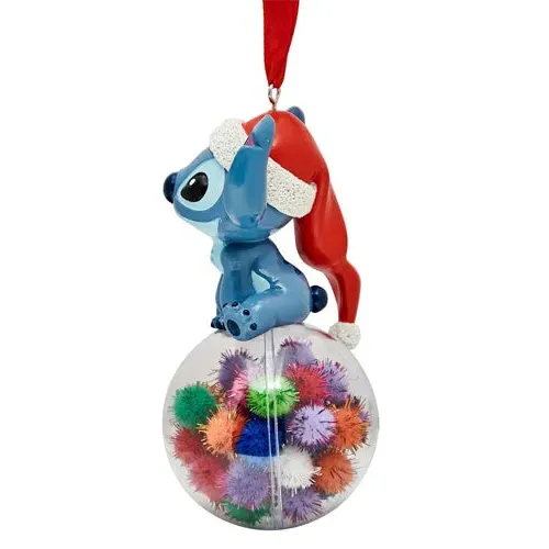 Disney Stitch Pom Pom Bauble - Multi, Resin by Julian Charles, alternate view