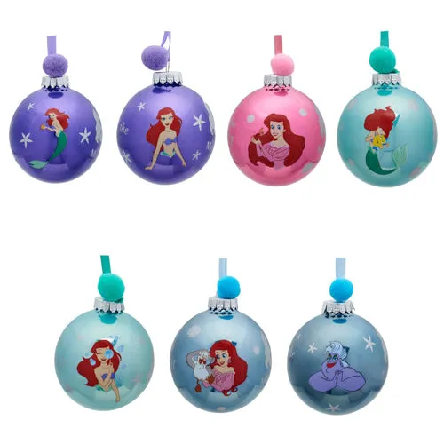 Disney The Little Mermaid Christmas Baubles Set of 7 - Multi by Julian Charles