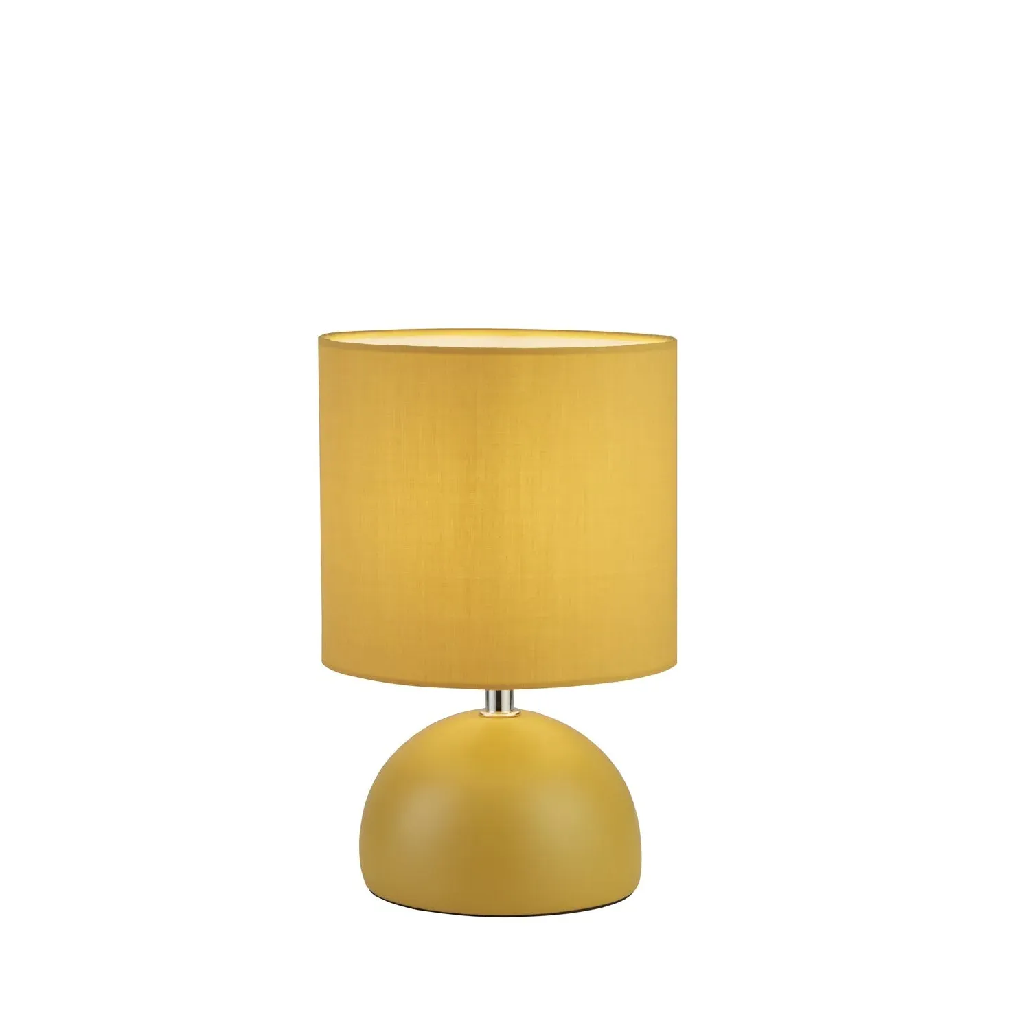 Dome Ceramic Table Lamp - Ochre, Fabric
