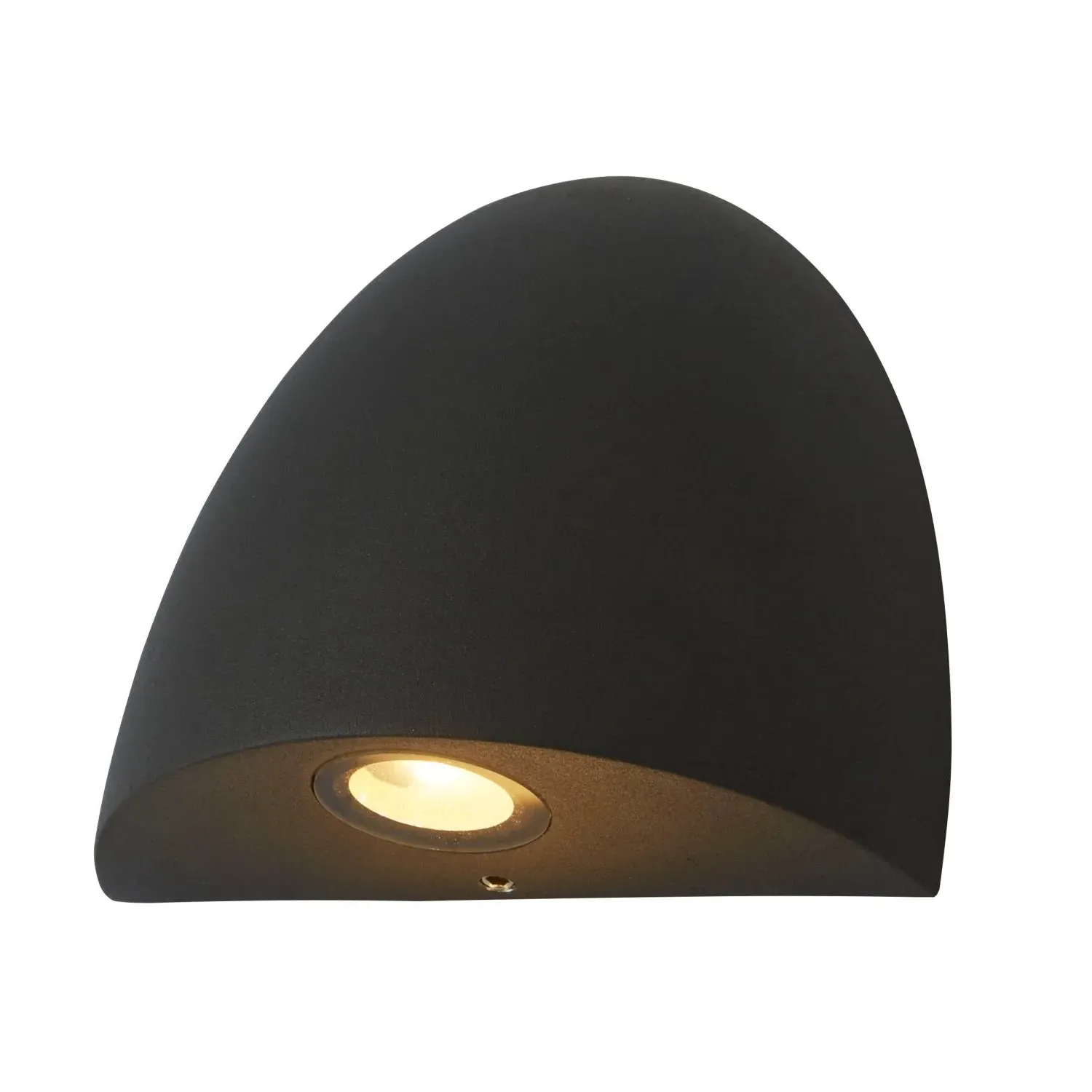 Domed LED Outdoor Wall Light - Black, Die-Cast Aluminium product