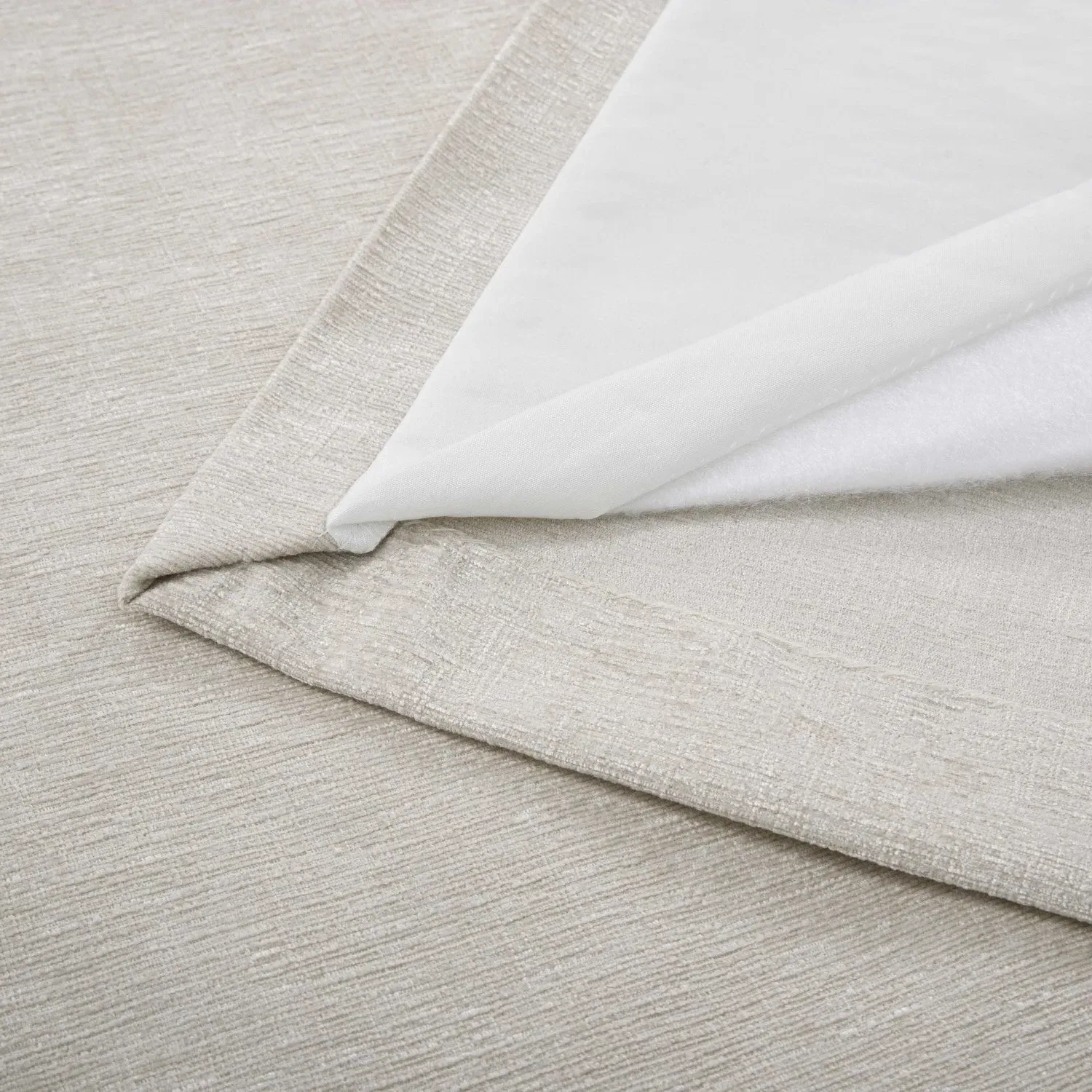 Door Curtain with Thermal Lining - Natural