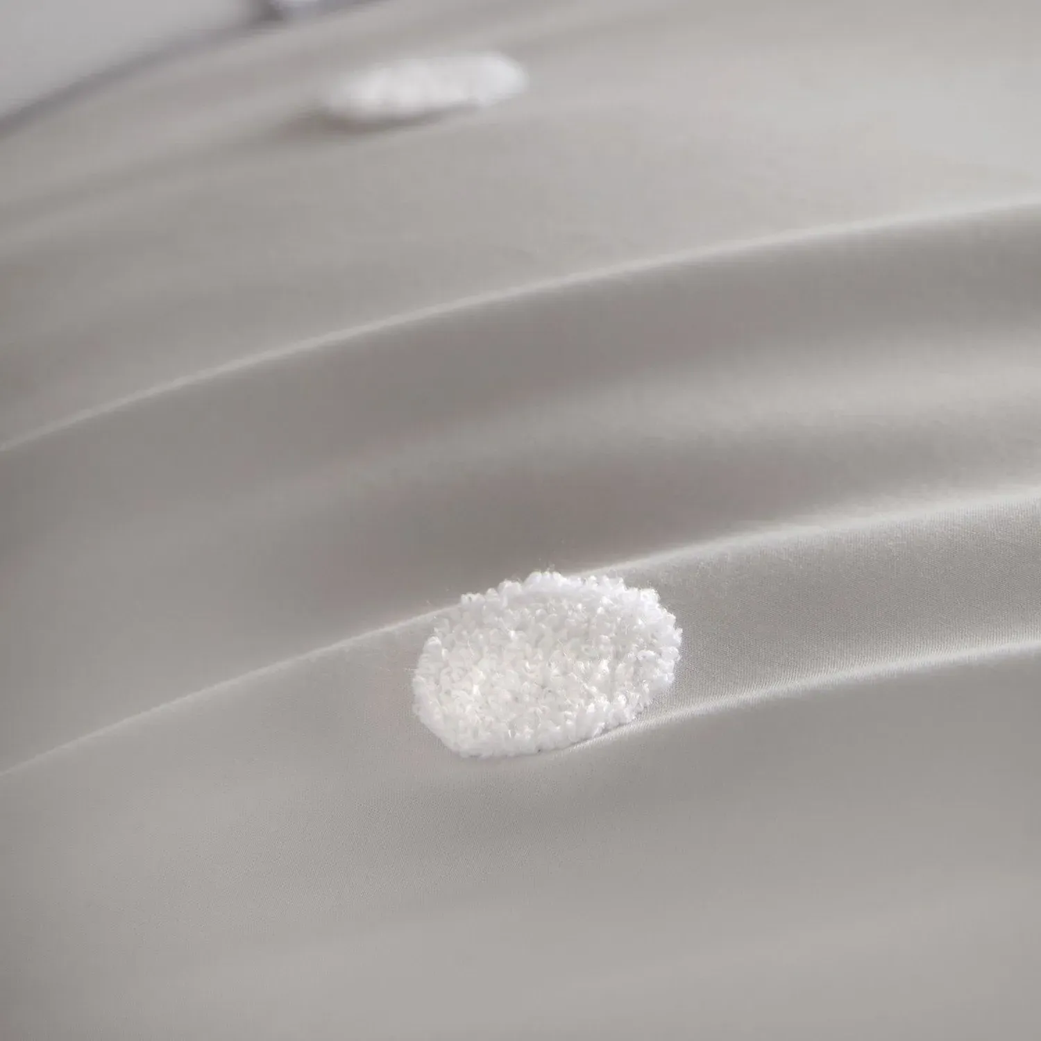 Dot Garden Single Duvet Set - Silver, Cotton alternate view