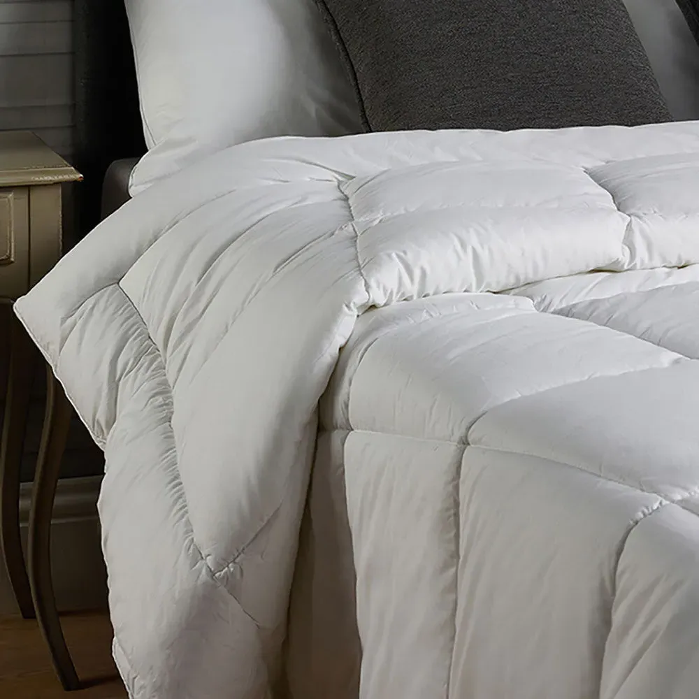 Double 13.5 Tog Duvet with Microfibre - White