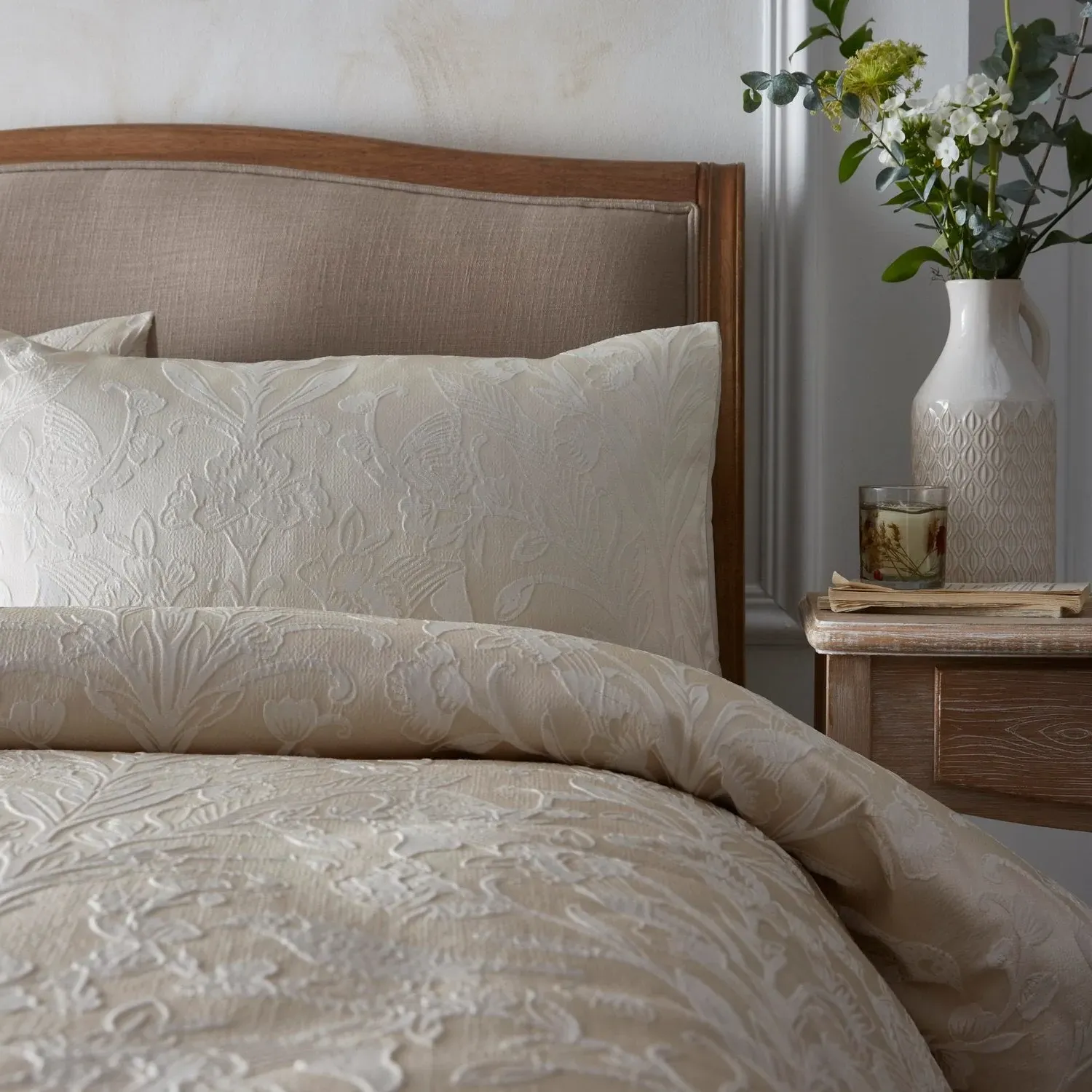 Double Duvet Set - Gold, Jacquard
