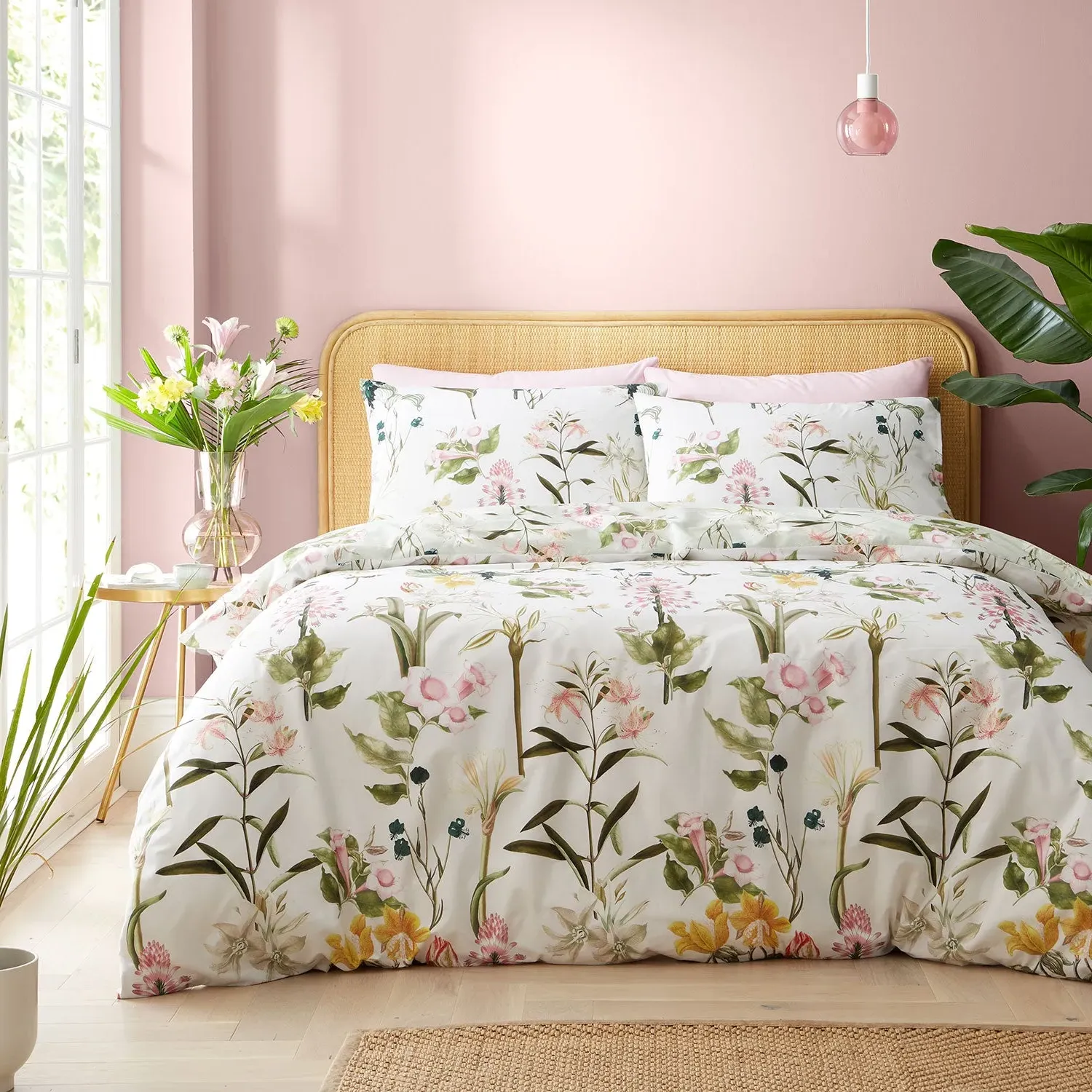 Double Duvet Set Reversible - Green, Cotton