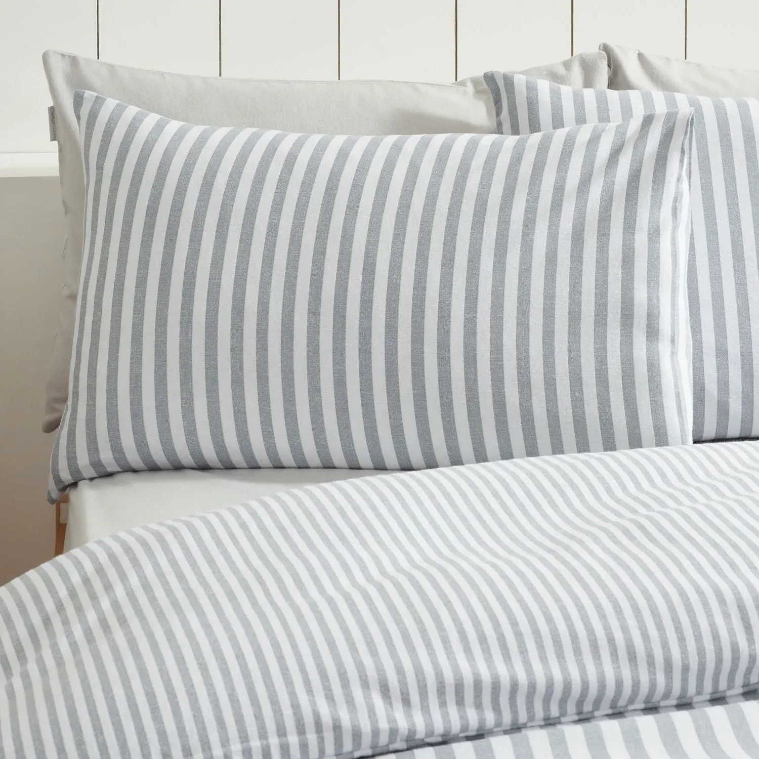 Double Duvet Set Reversible - Grey, Cotton