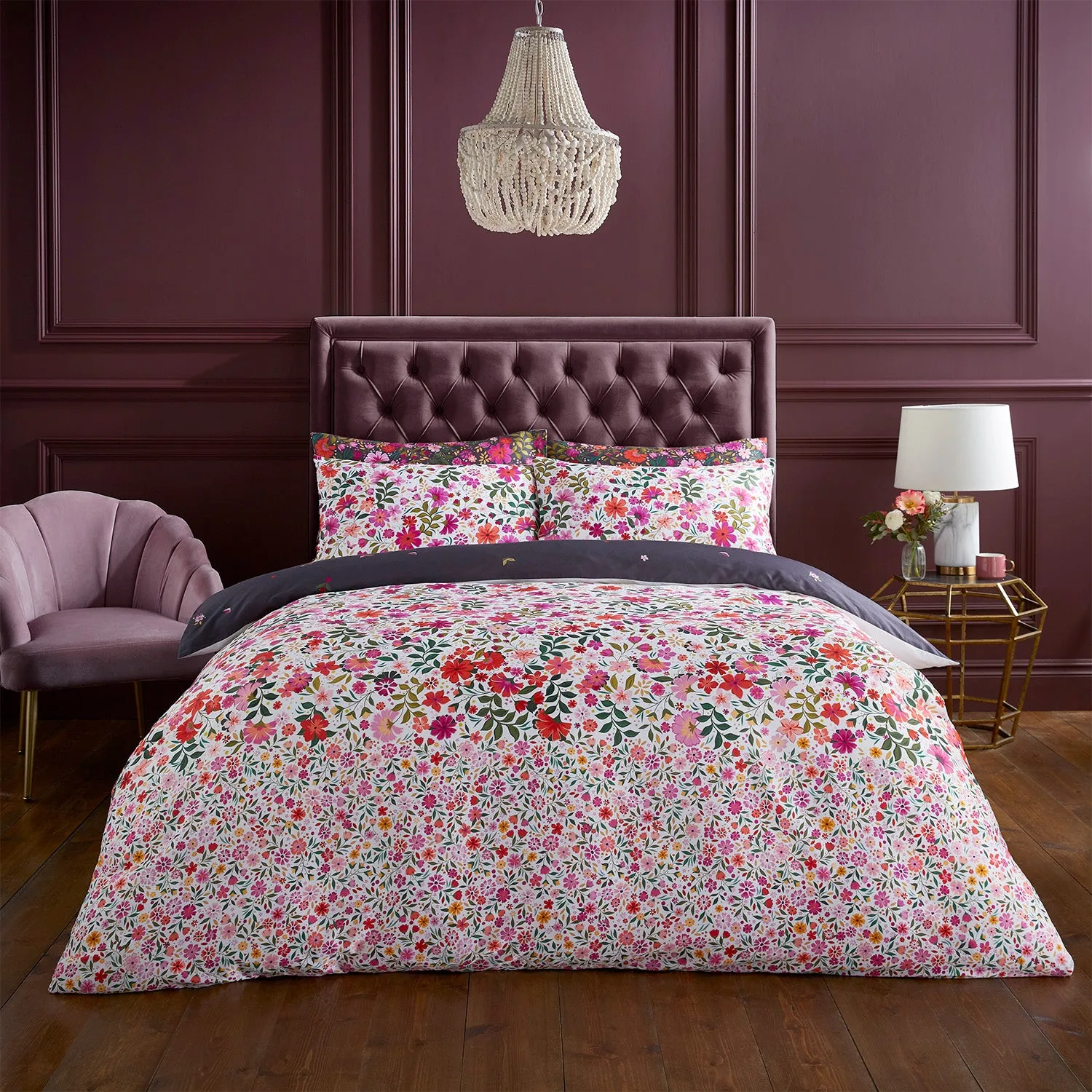 Double Duvet Set Reversible - Multi, Cotton