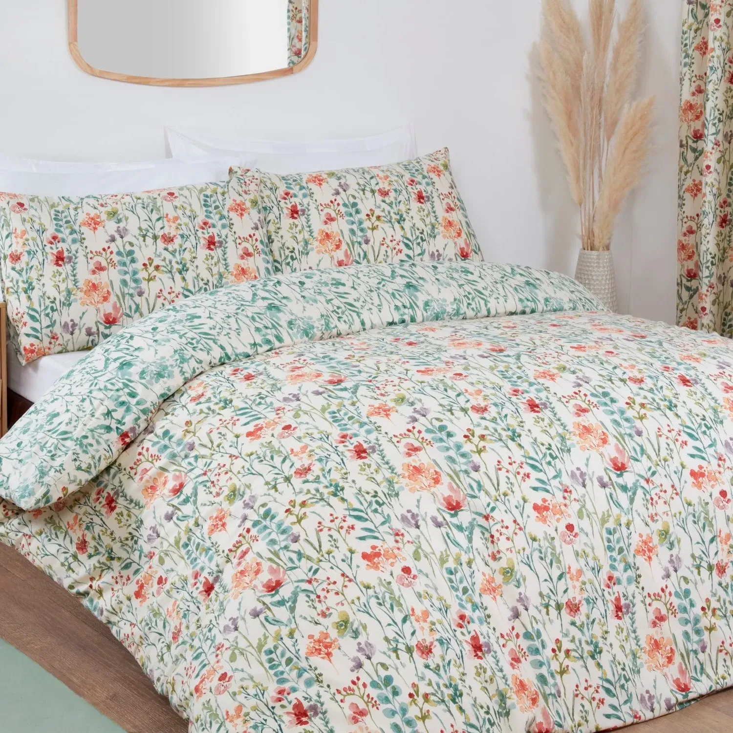 Double Duvet Set Reversible - Multi, Floral