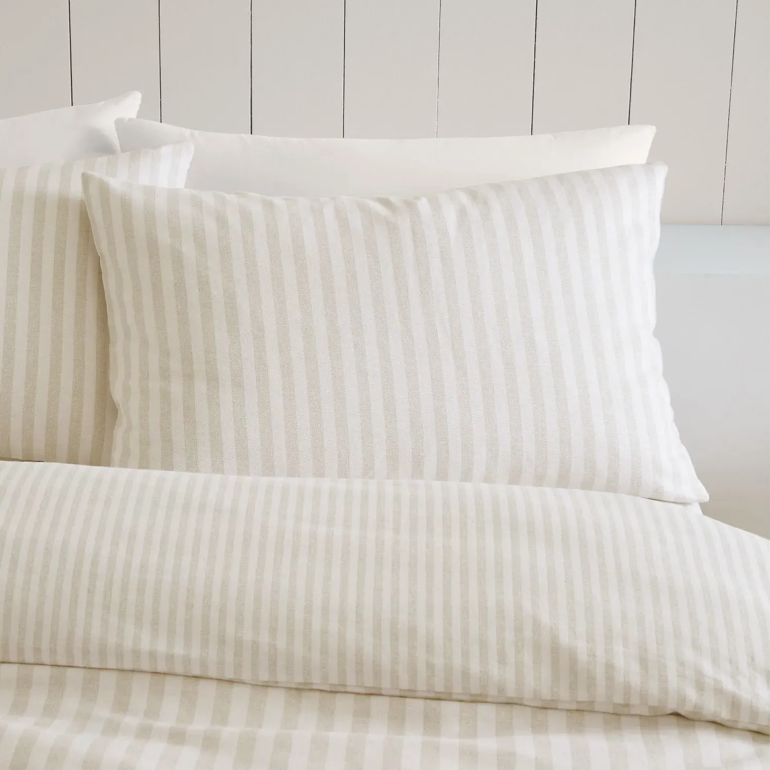 Double Duvet Set Reversible - Natural, Cotton