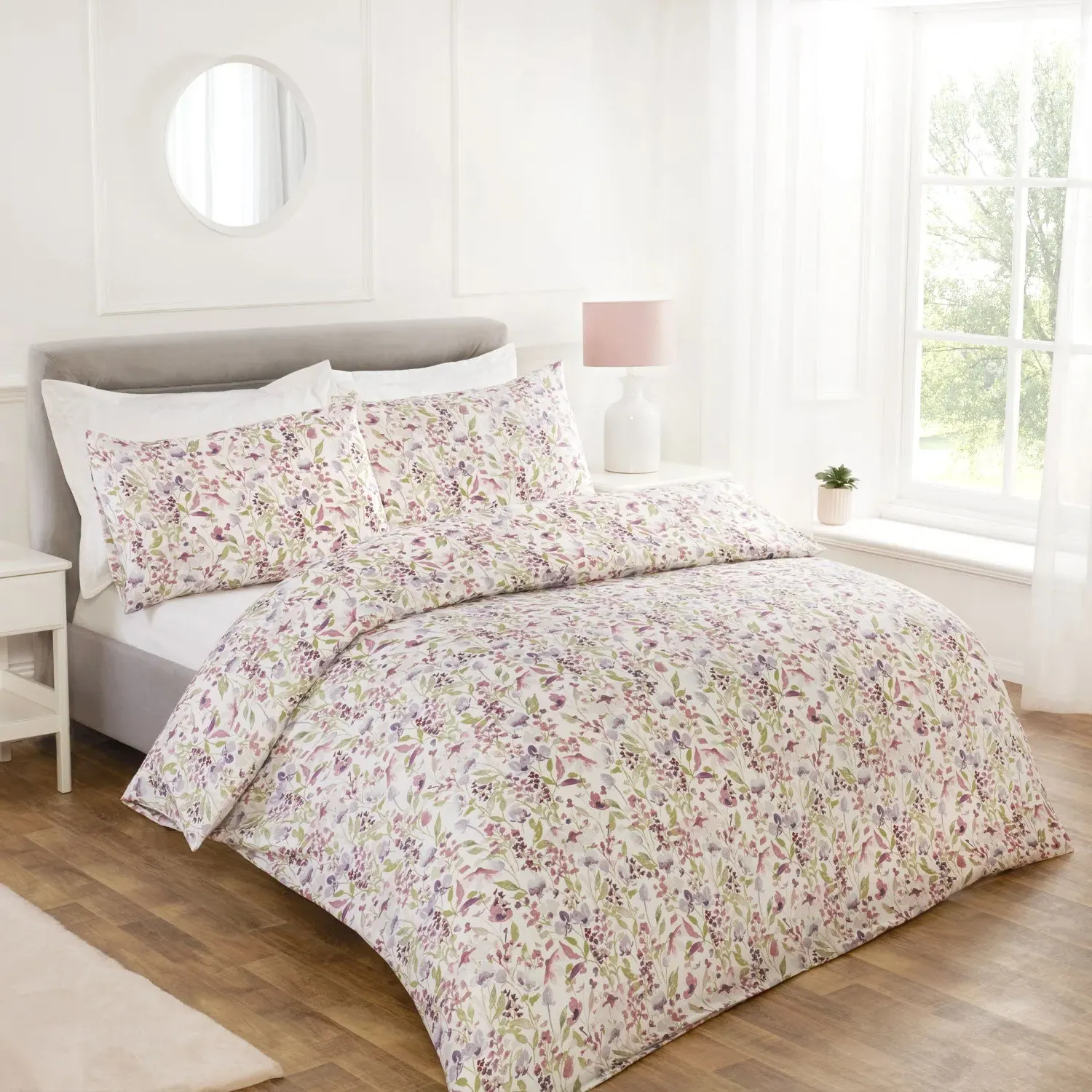 Double Duvet Set Reversible - Purple