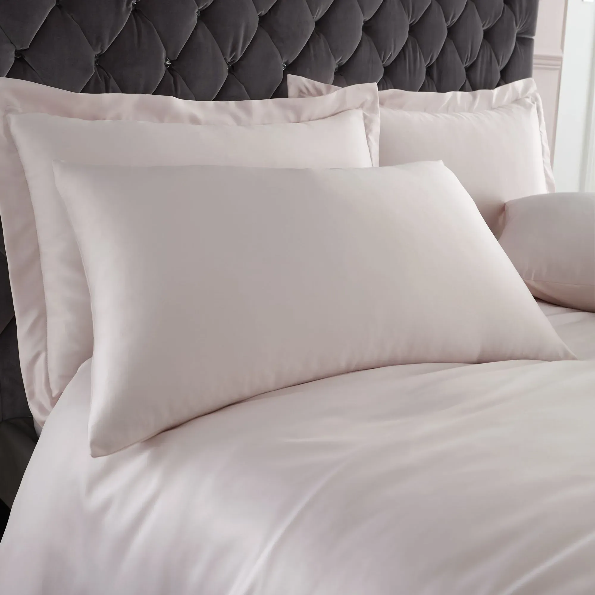 Double Duvet Set Silky Soft - Pink, Satin