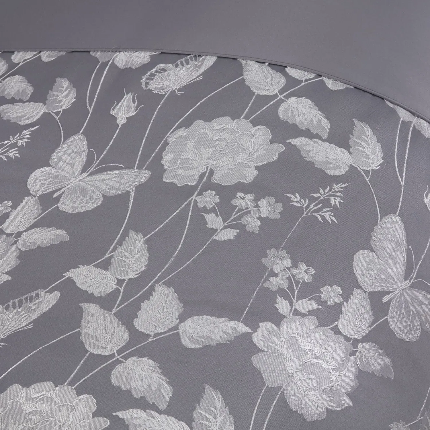 Double Duvet Set with Jacquard - Silver