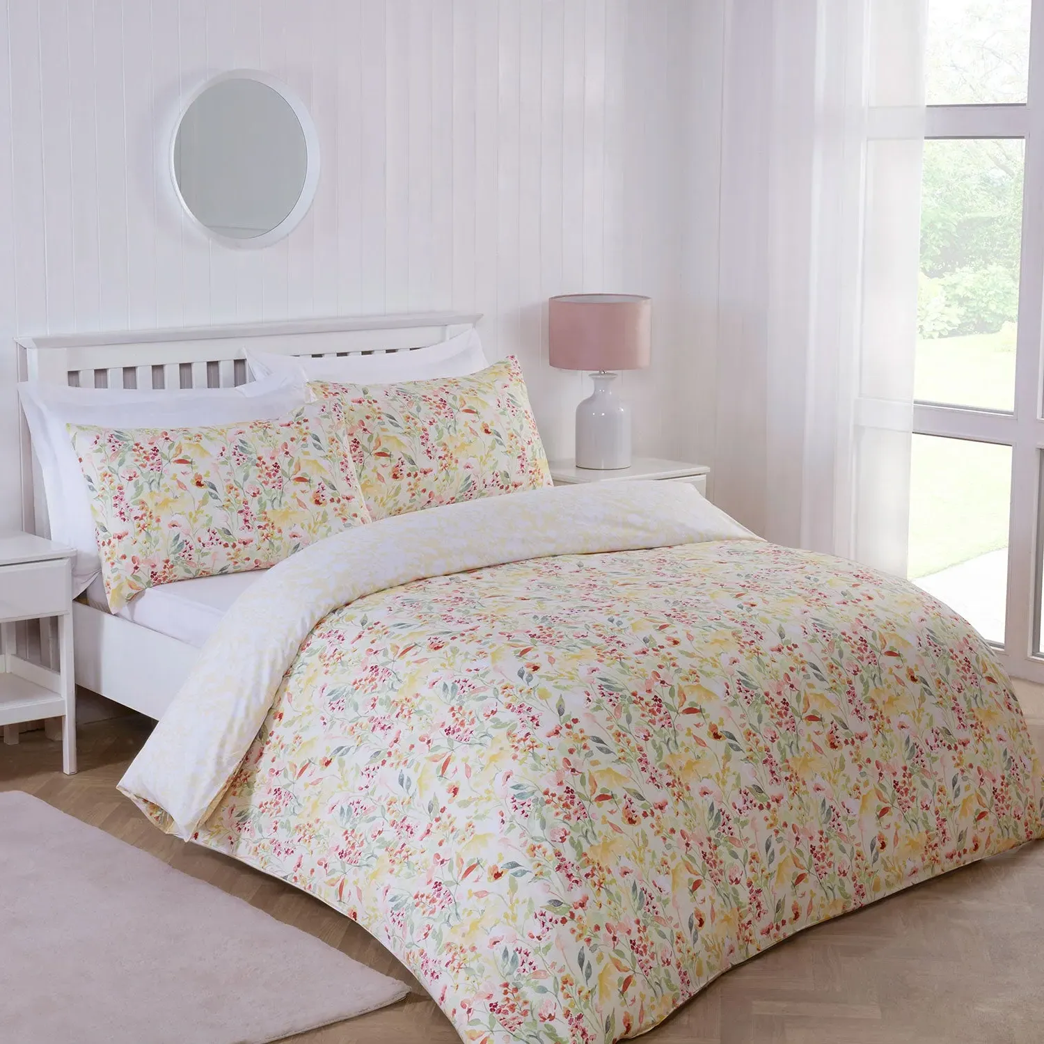 Double Reversible Duvet Set - Yellow, Soft Fabric