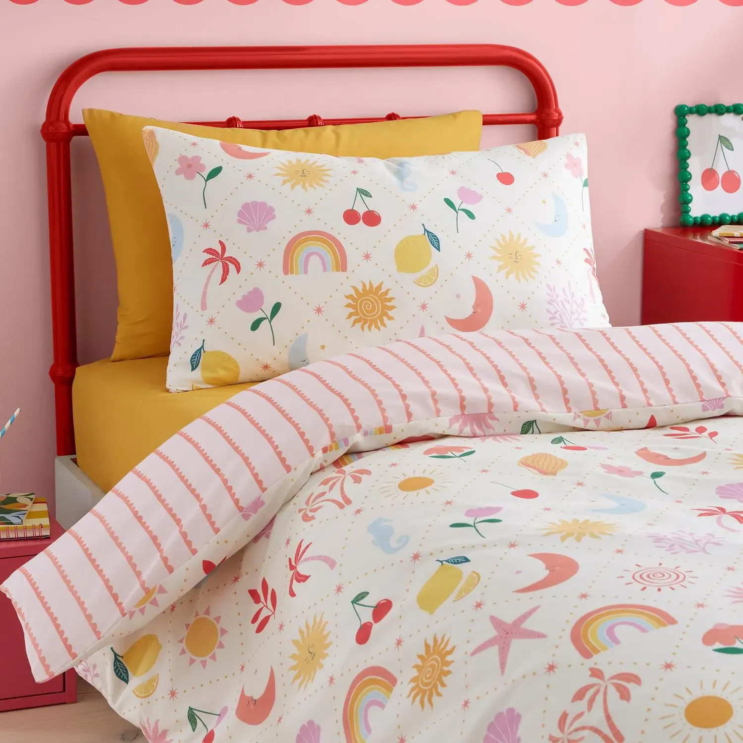 Dreamscape Single Reversible Duvet Set - Multi alternate view