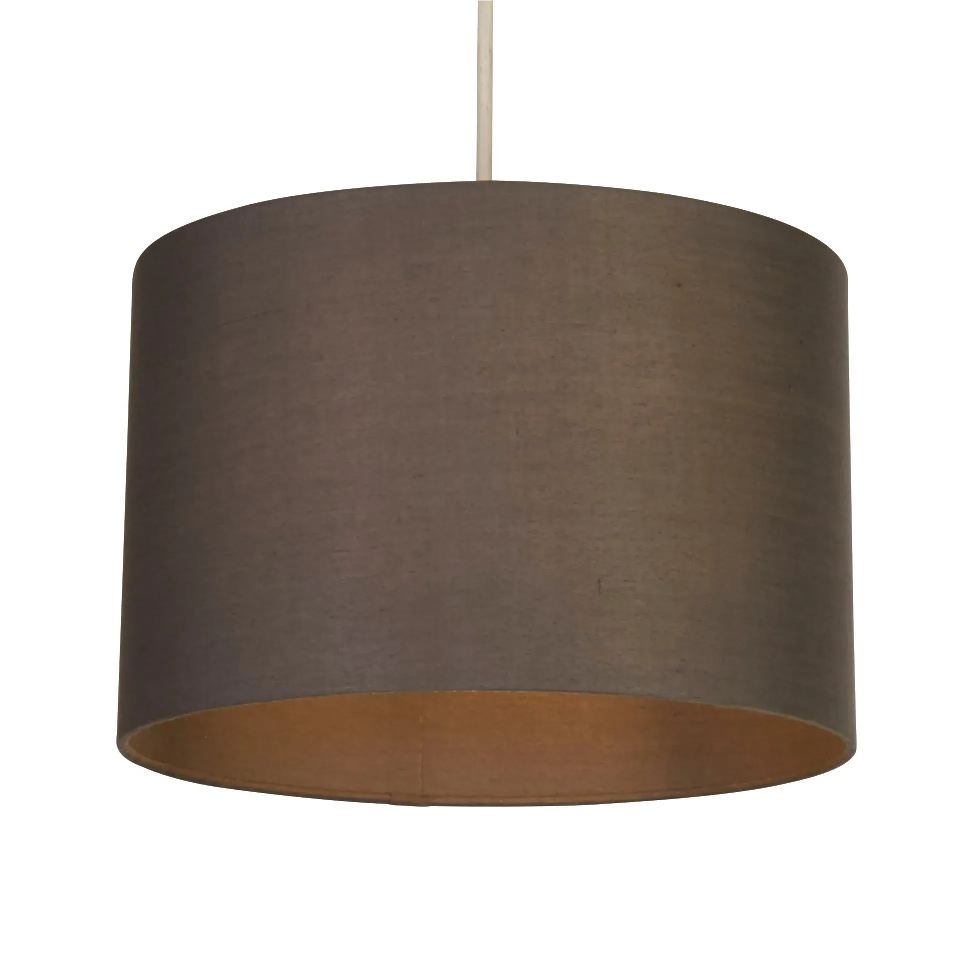Drum Light Shade - Grey, Cotton