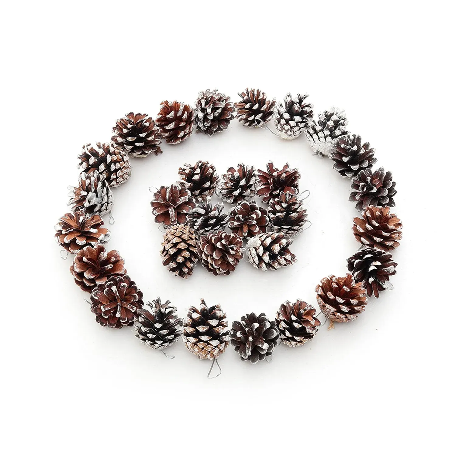 Dyed Pine Cone Christmas Ornaments 30 Pack - Brown by Julian Charles, image 2