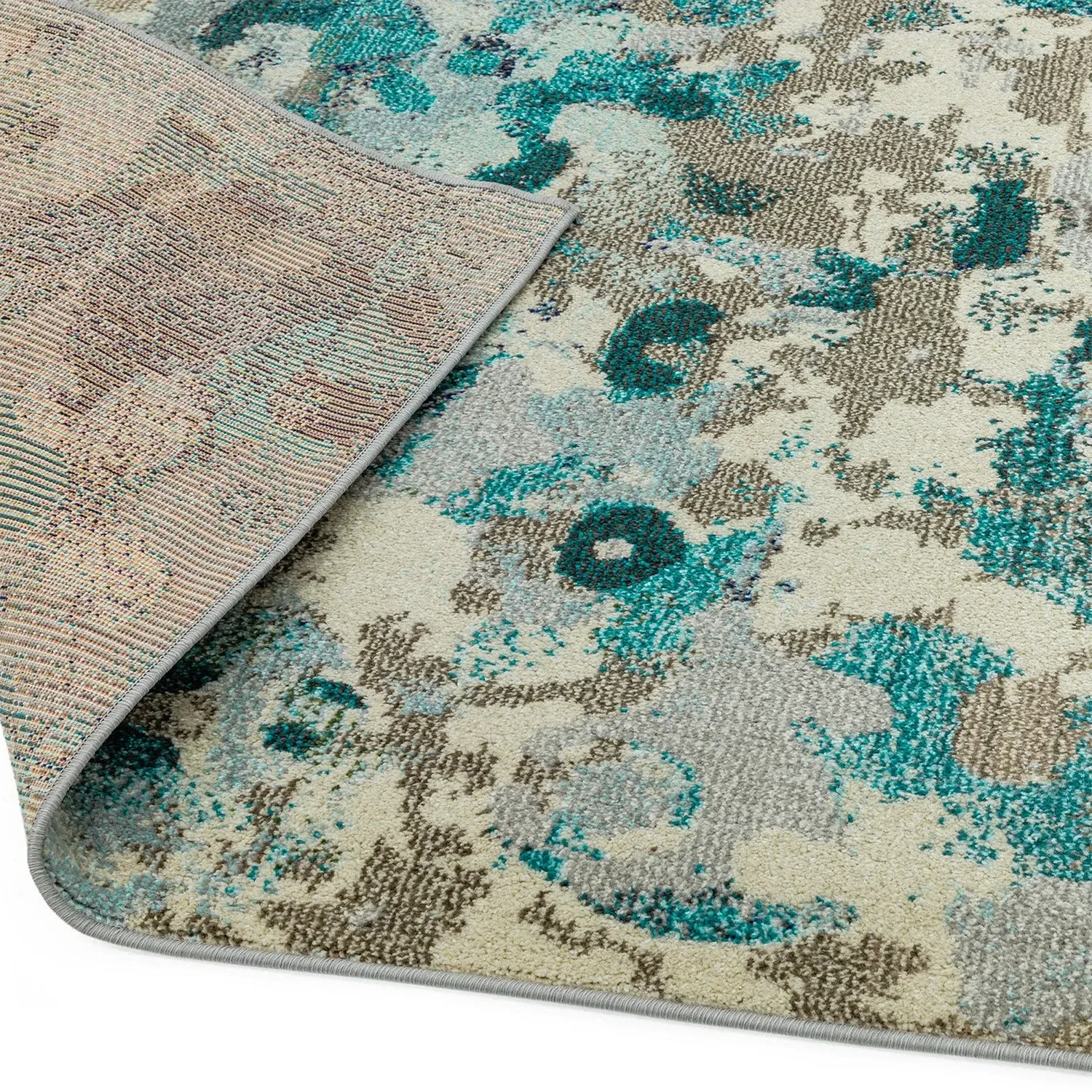 Etheral Area Rug with Abstract Design - Green image