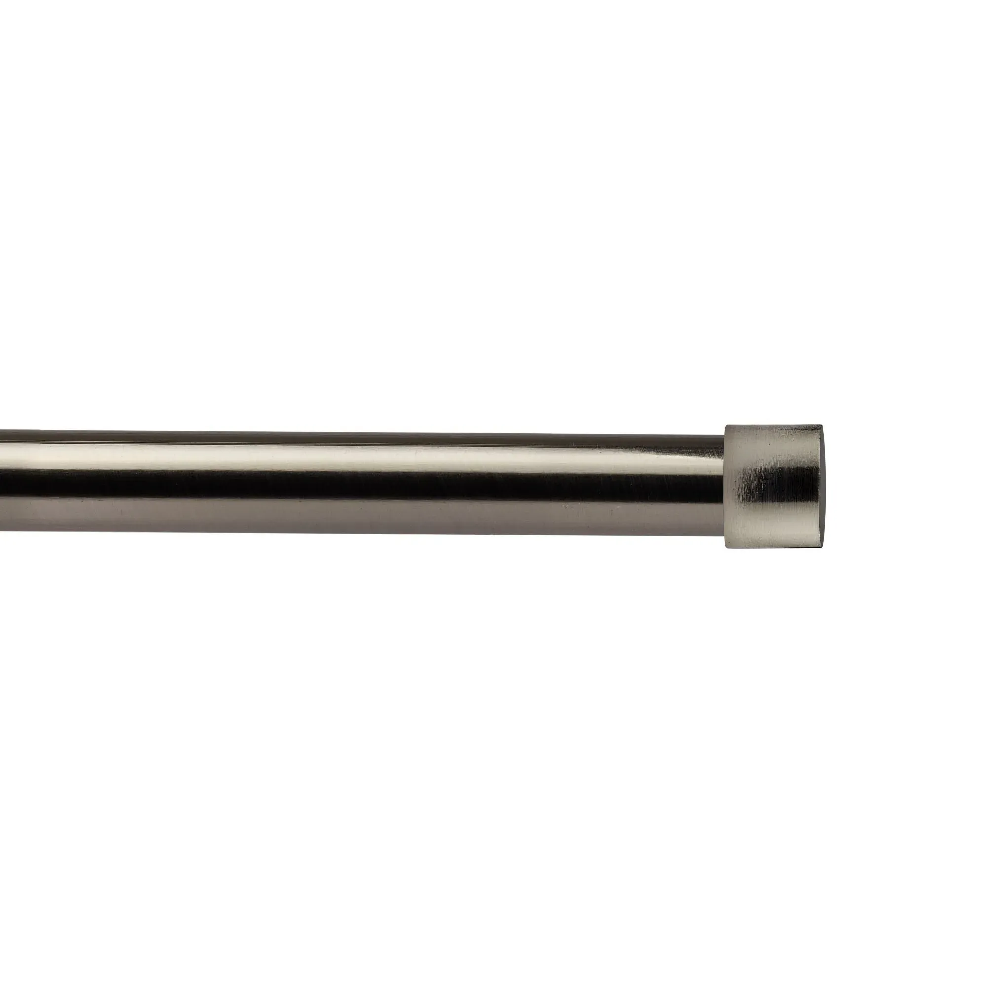 Extendable Curtain Pole Full Stop - Black image