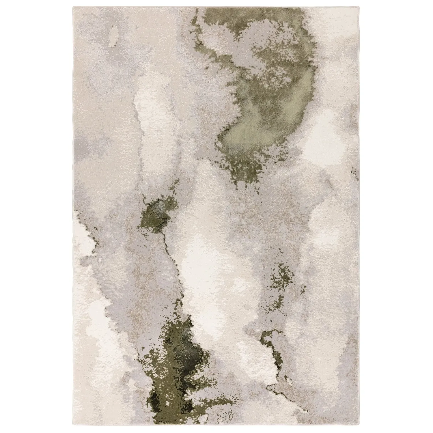 Extra Large Abstract Rug - Green