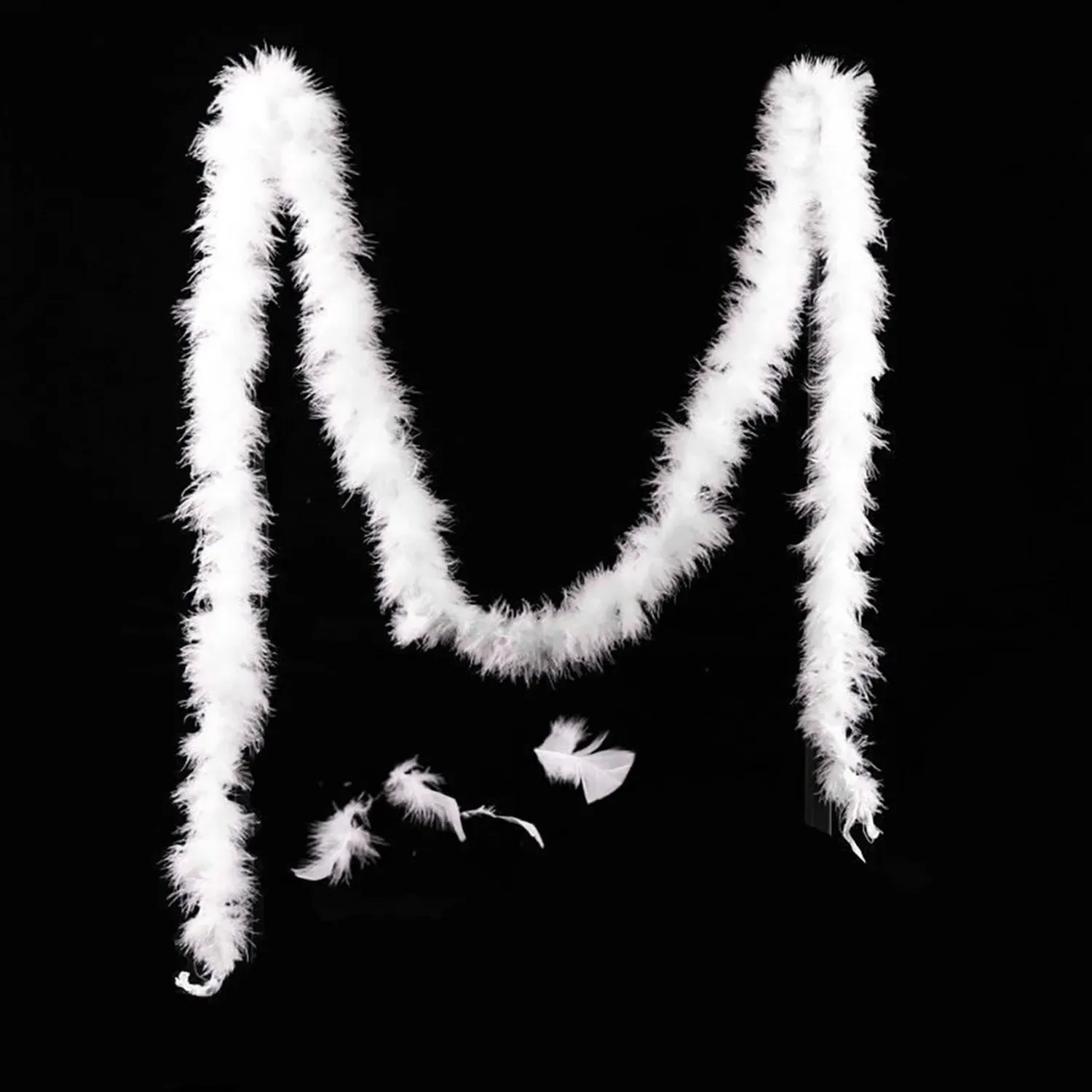 Feather Boa Christmas Garland 200cm - White by Julian Charles, image 2