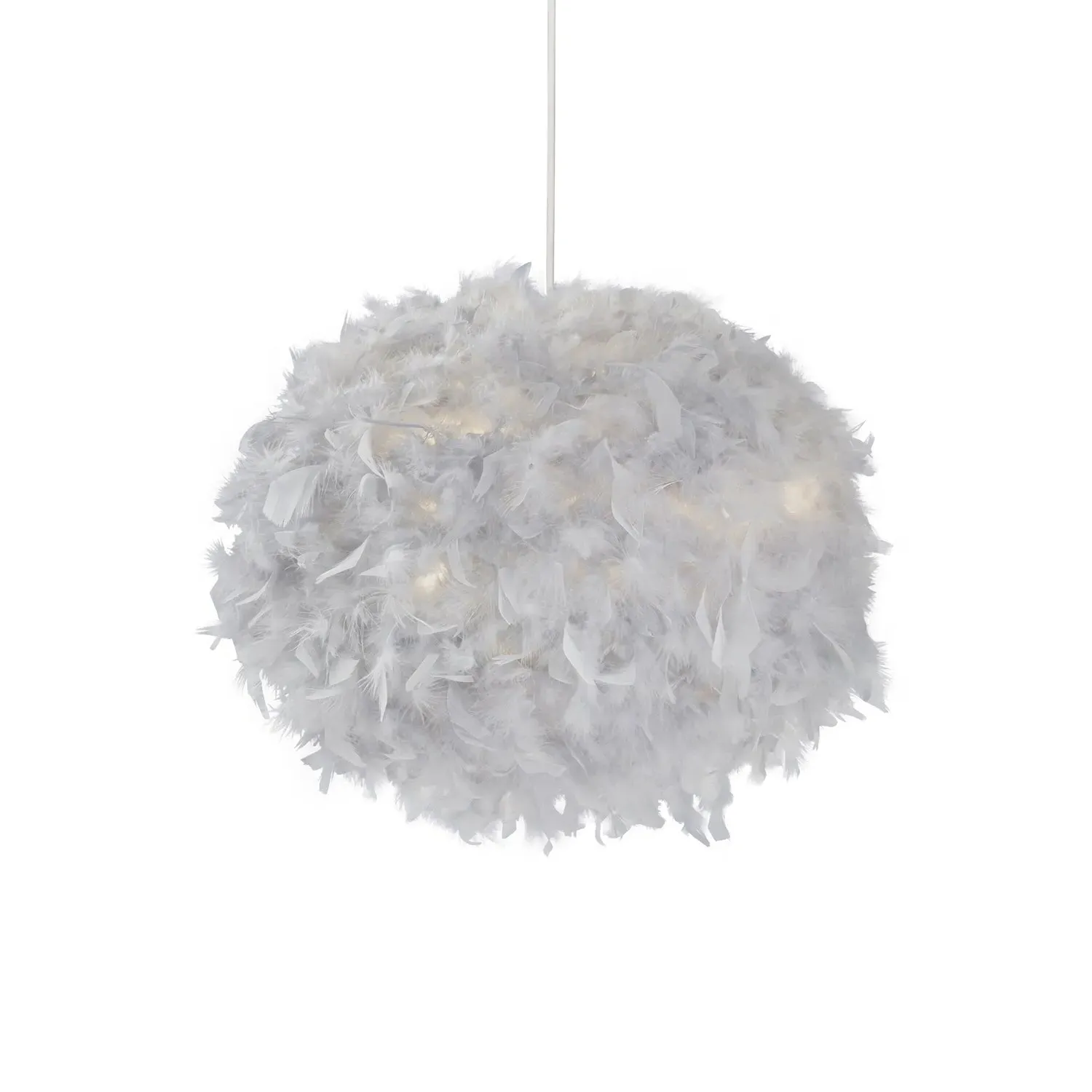 Feather Pendant Shade - Grey