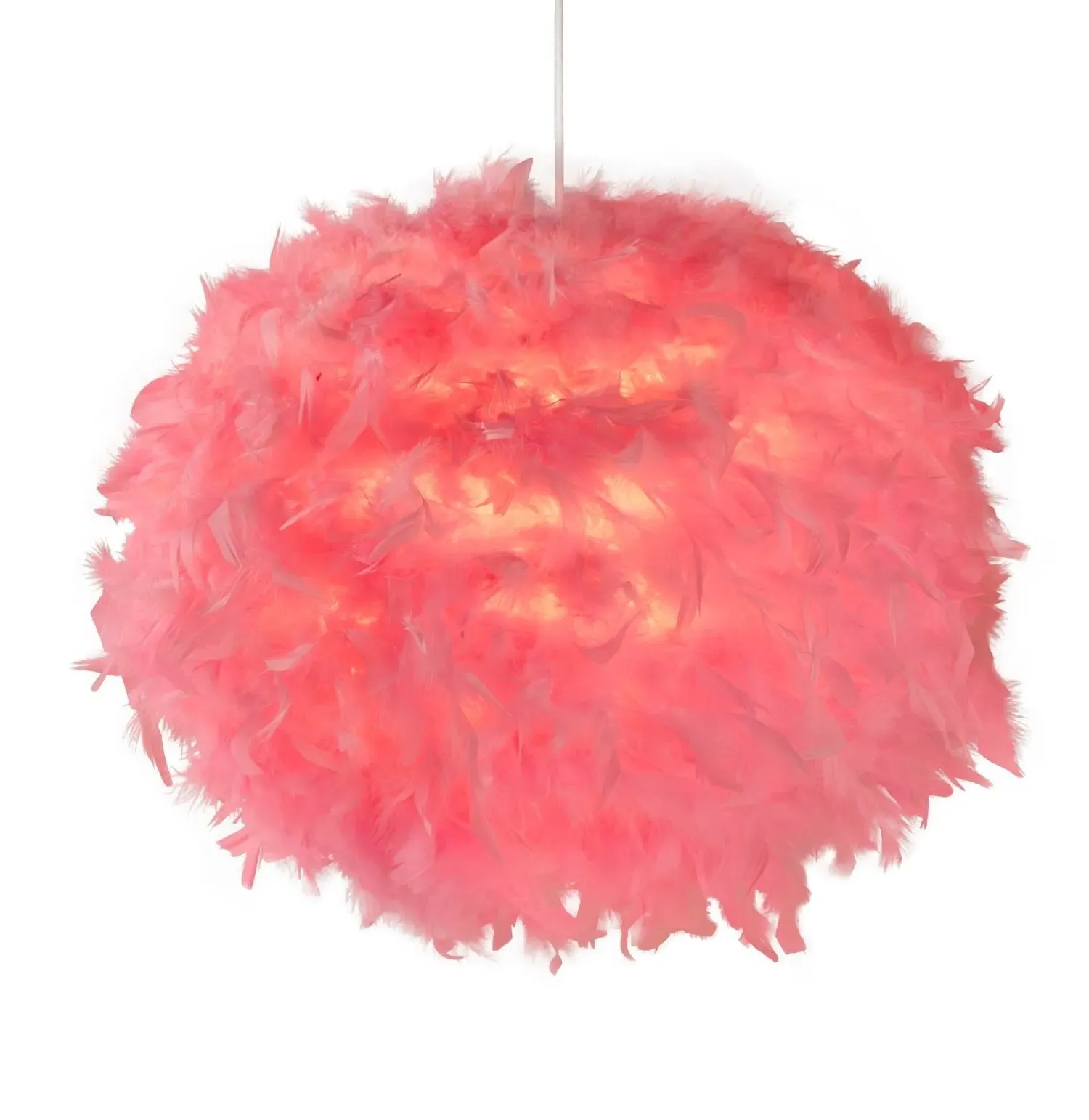 Feather Pendant Shade - Pink