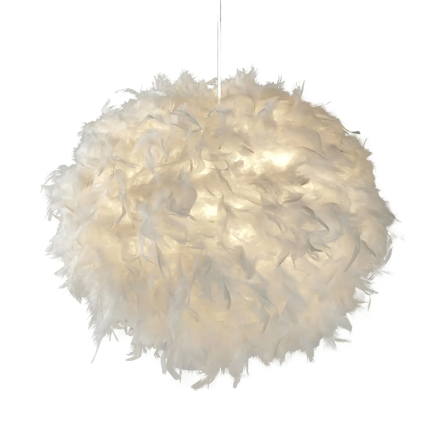 Feather Pendant Shade - White