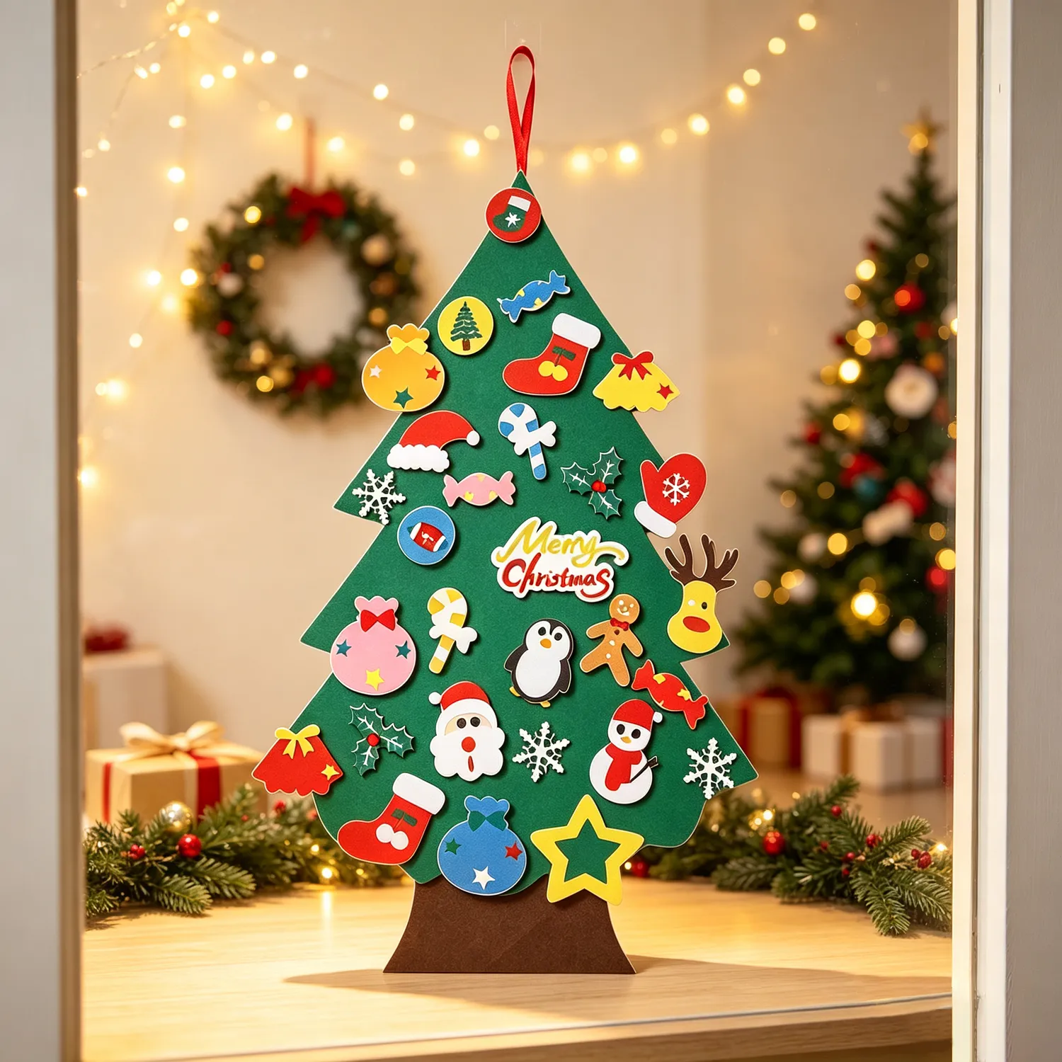 Felt Christmas Tree with Detachable Ornaments - Multi by Julian Charles