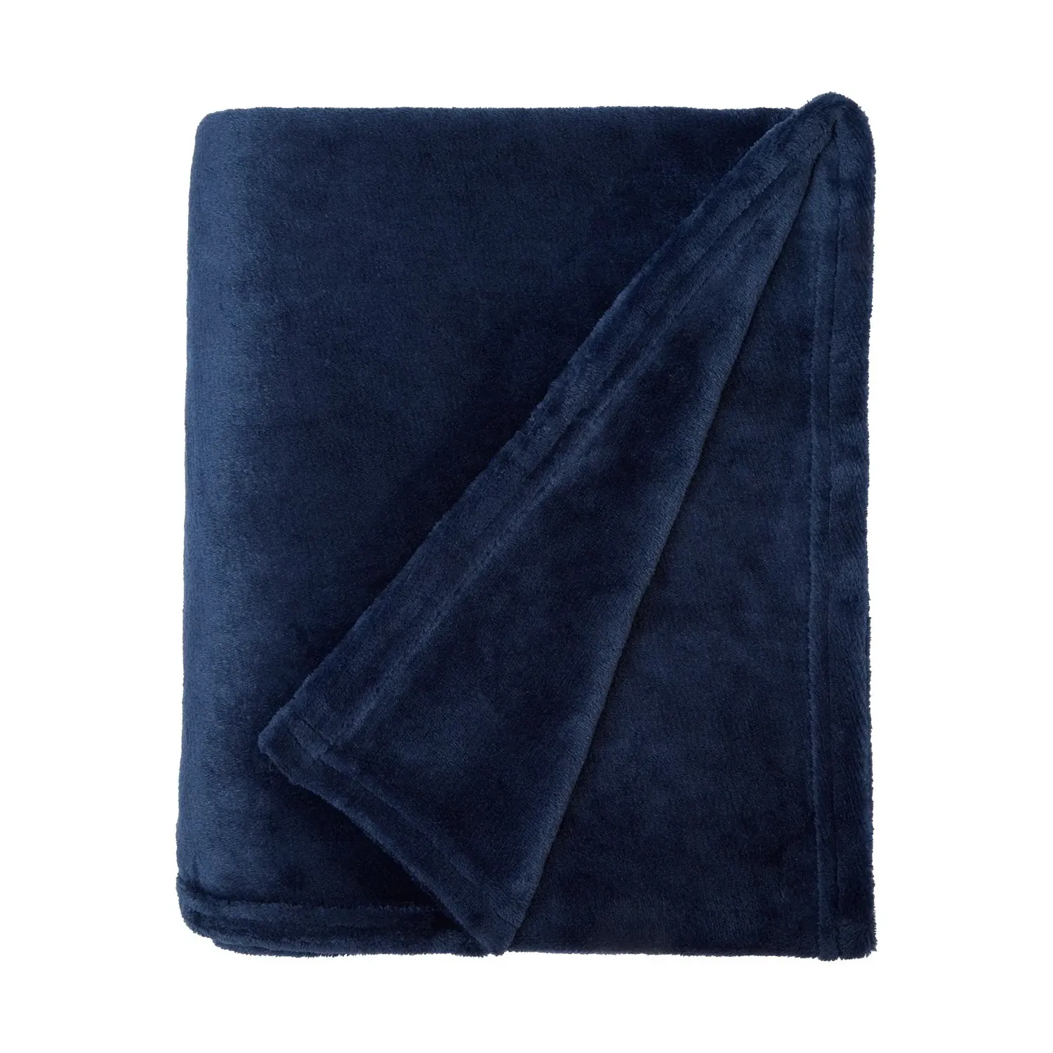 Fleece Throw Blanket - Navy, Soft Fleece