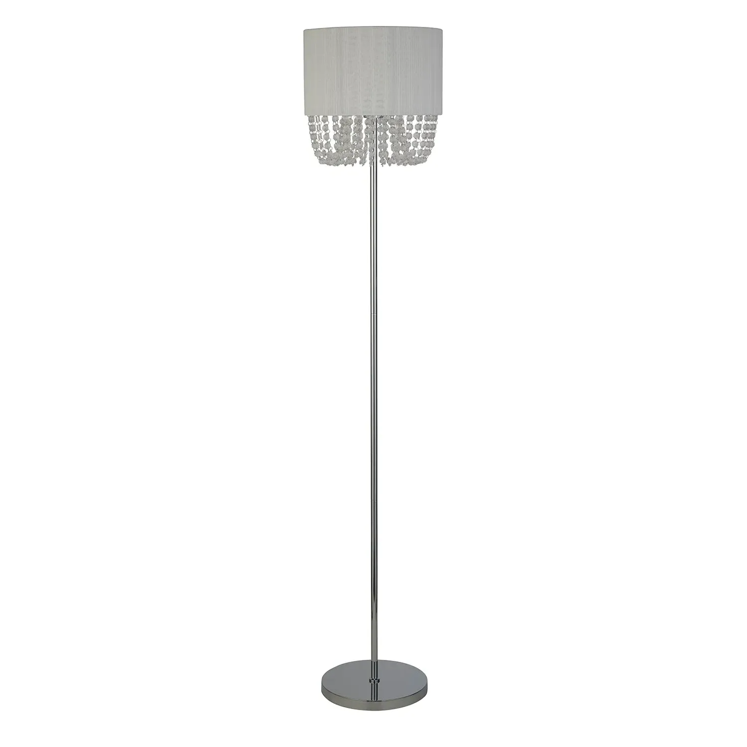 Floor Lamp with Acrylic Drops - White