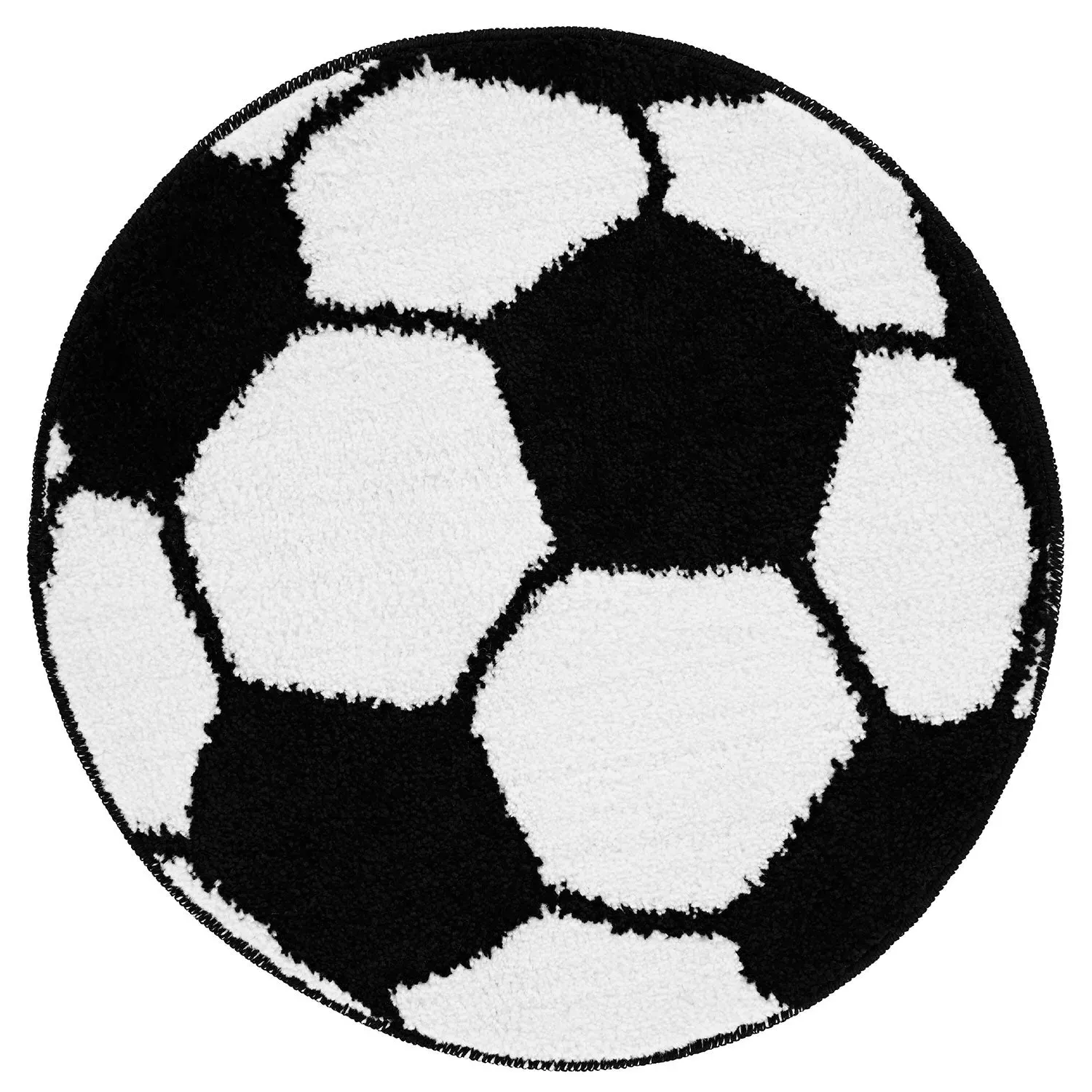 Football Shaped Rug - Multi, Acrylic