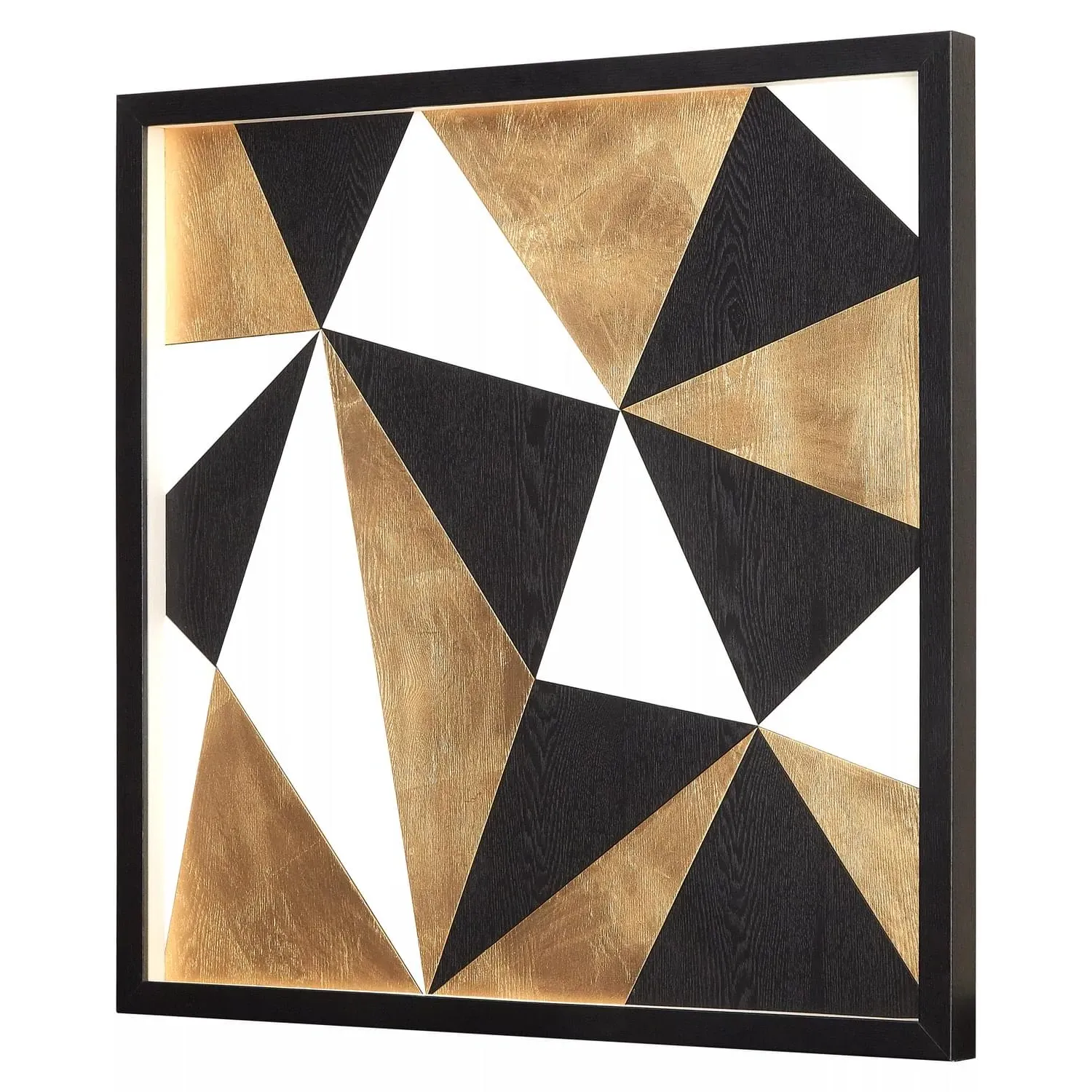 Framed Wall Art Multi Geo - Multi, Pine Wood image