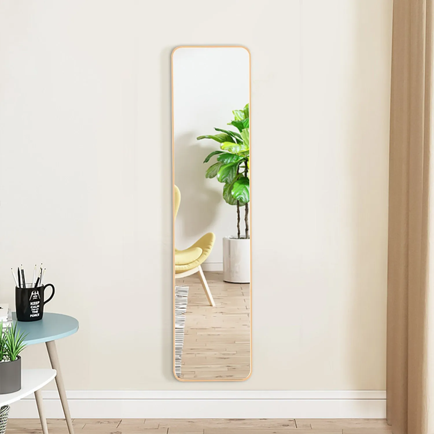 Full Length Door Mirror - Gold by Julian Charles, image 2