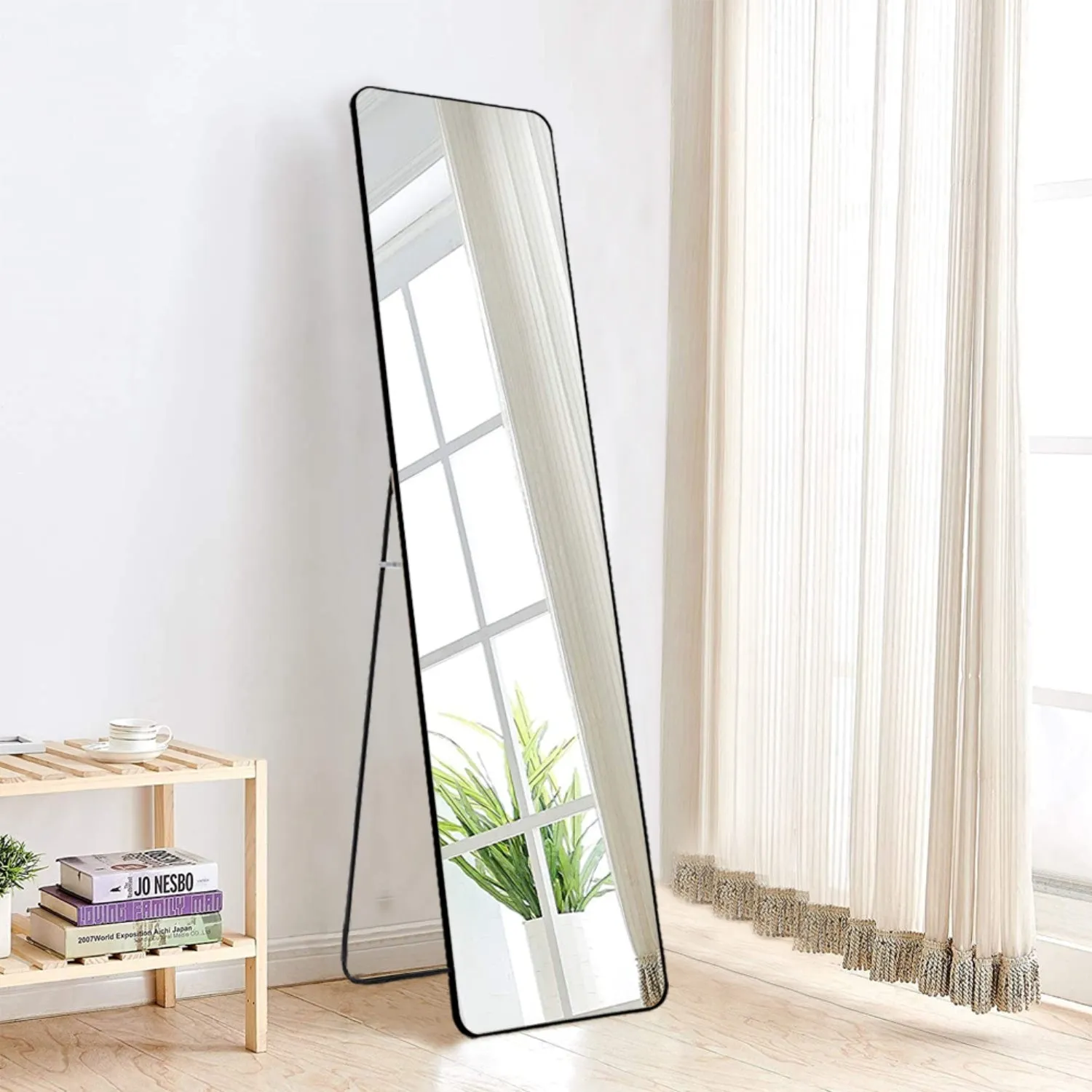 Full Length Floor Mirror - Black product