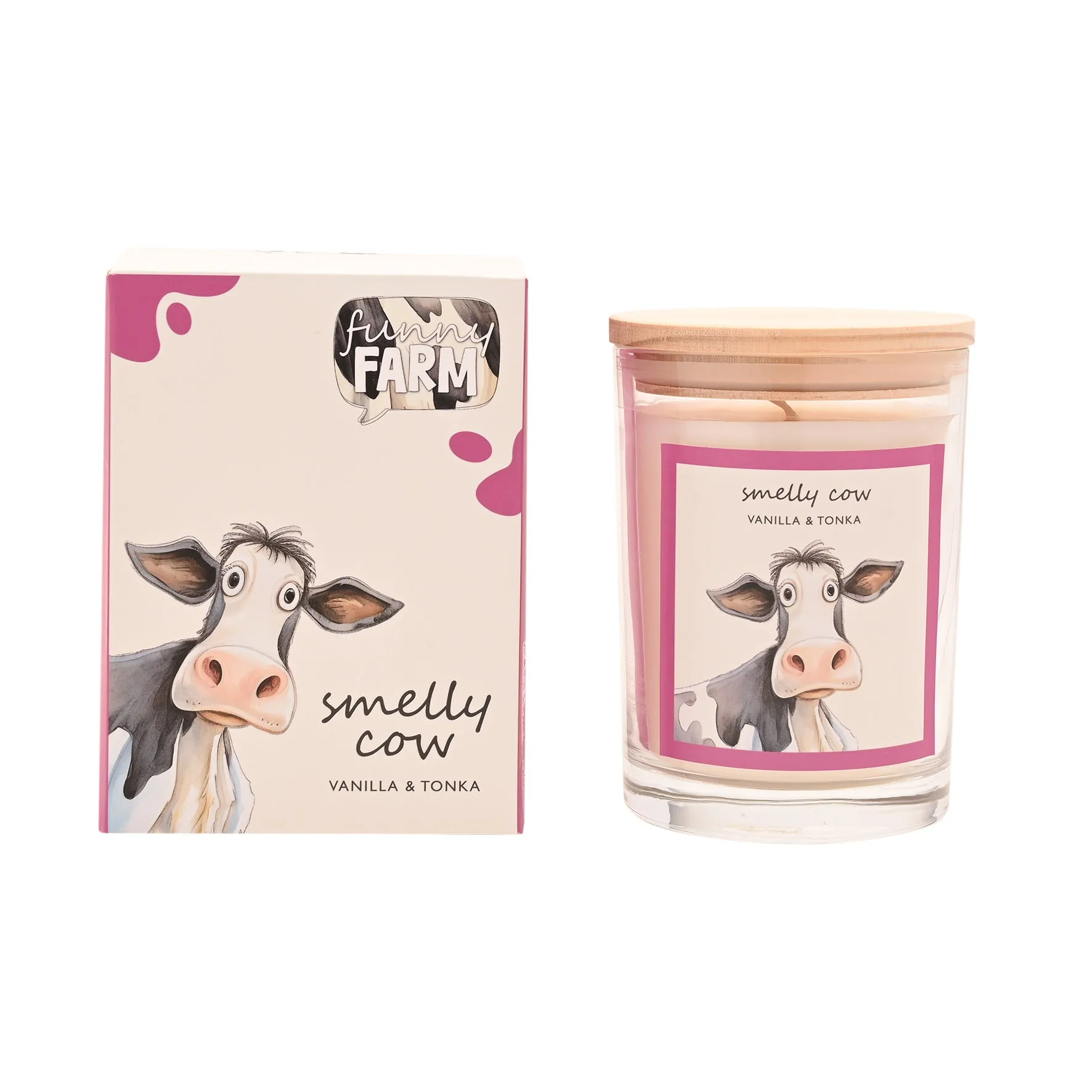 Funny Farm Smelly Cow Scented Candle - Cream product