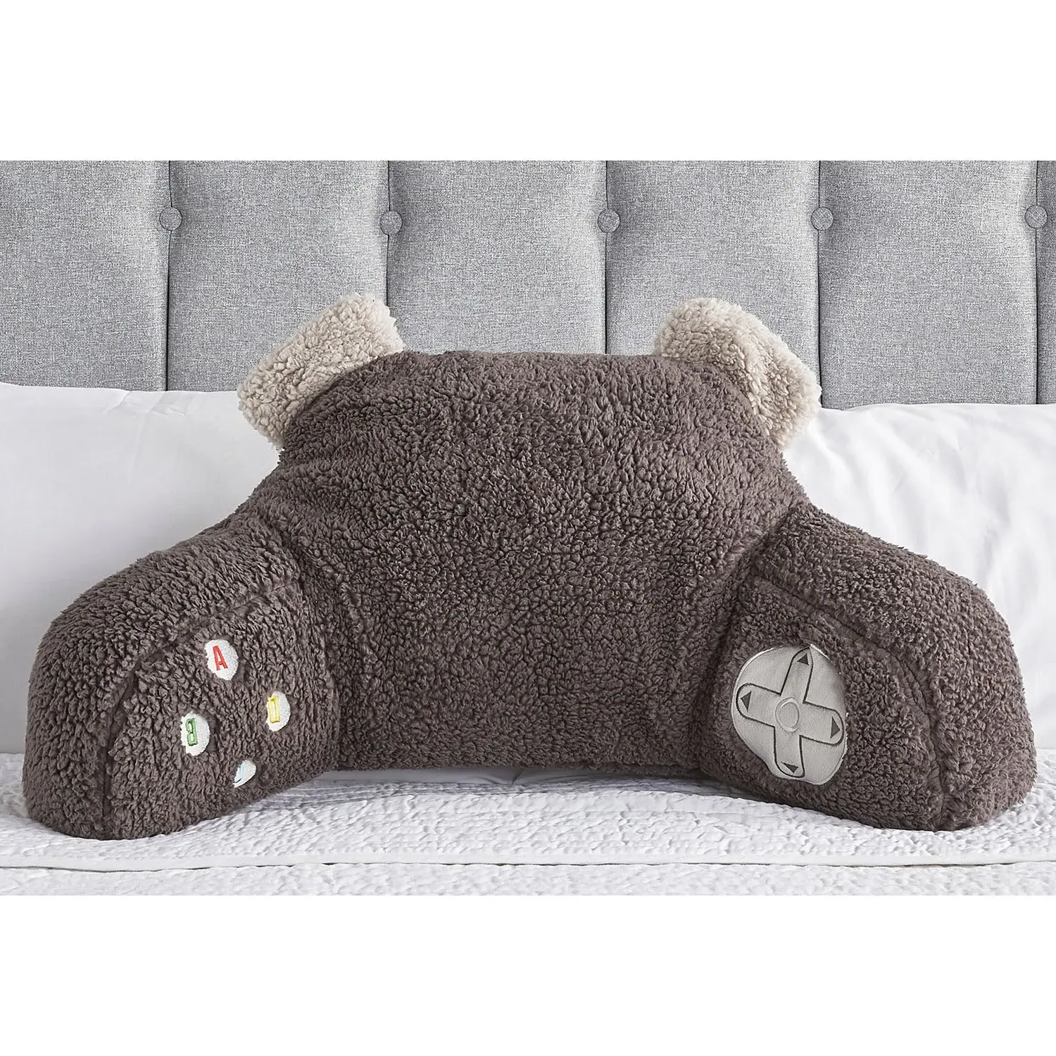 Gaming Controller Cuddle Cushion - Grey, Fleece image