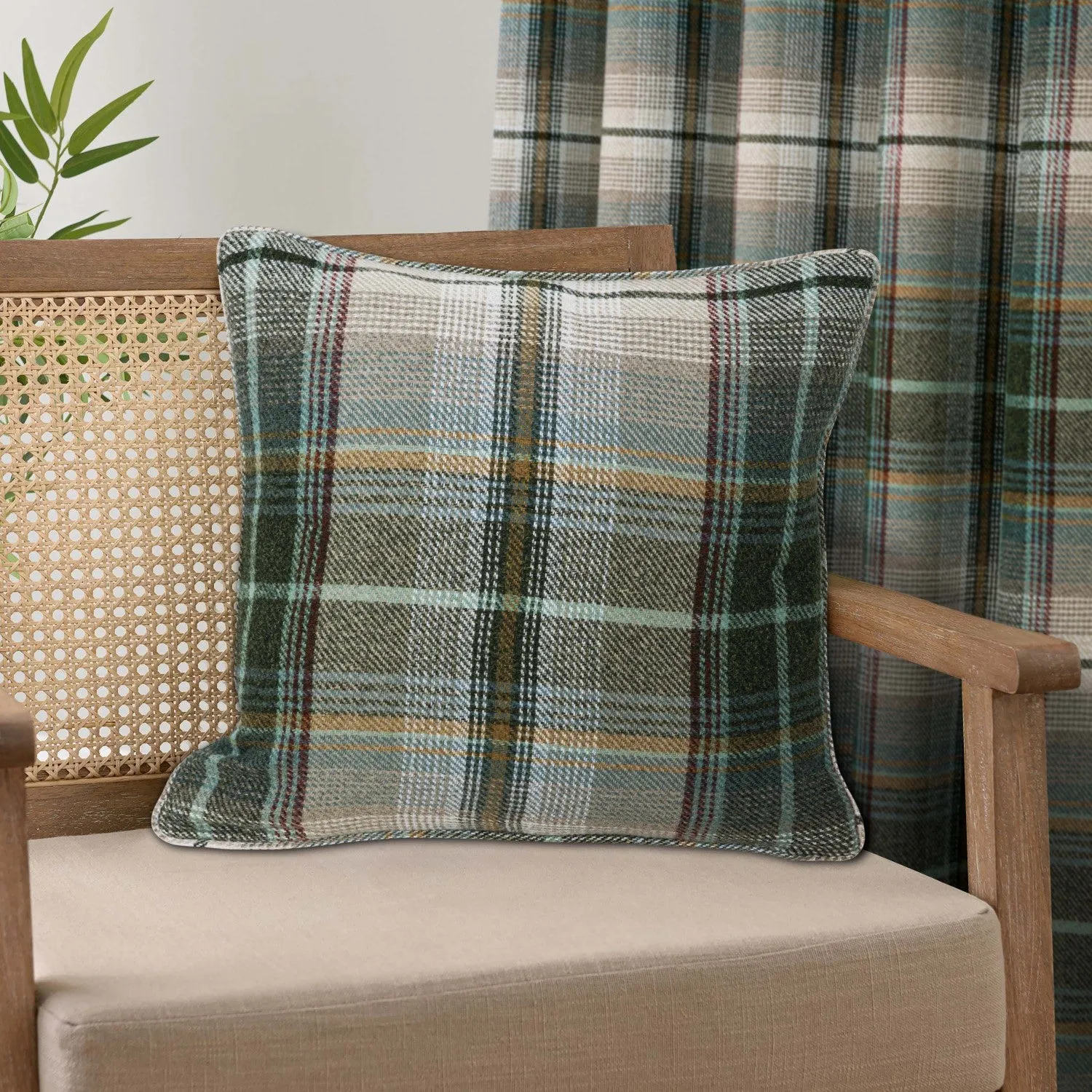 Gleneagles Tartan Cushion Cover - Green product