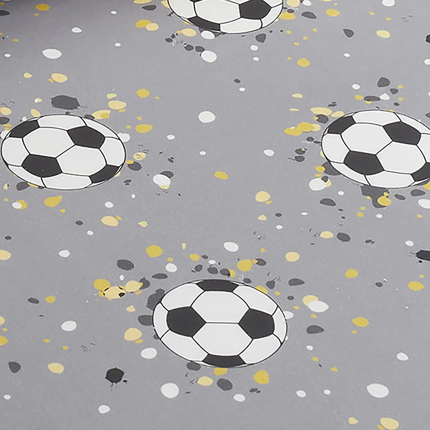 Goal Football Single Fitted Bed Sheet - Grey alternate view