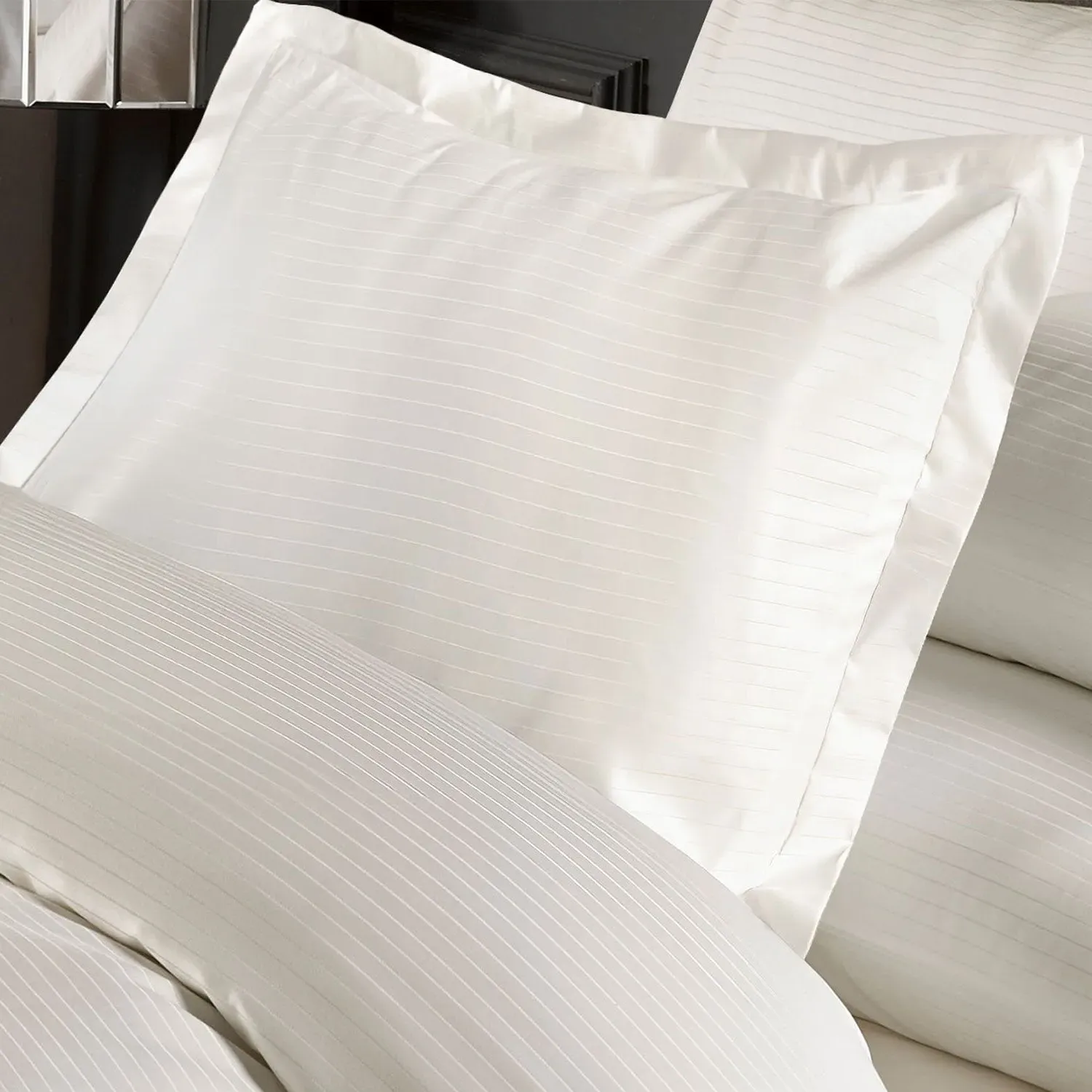 Grosvenor Oxford Pillowcase 1000 Thread Count Pin Stripe - Cream product