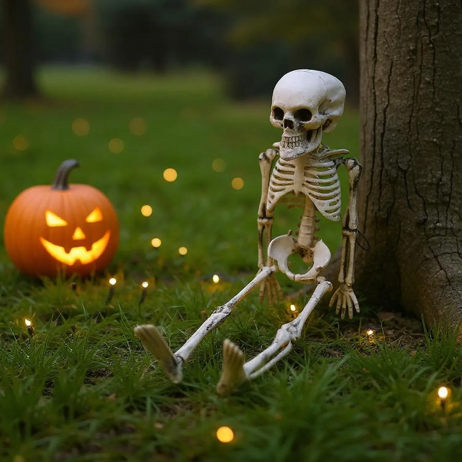 Halloween Anatomy Skeleton Hanging Prop 30cm - White by Julian Charles