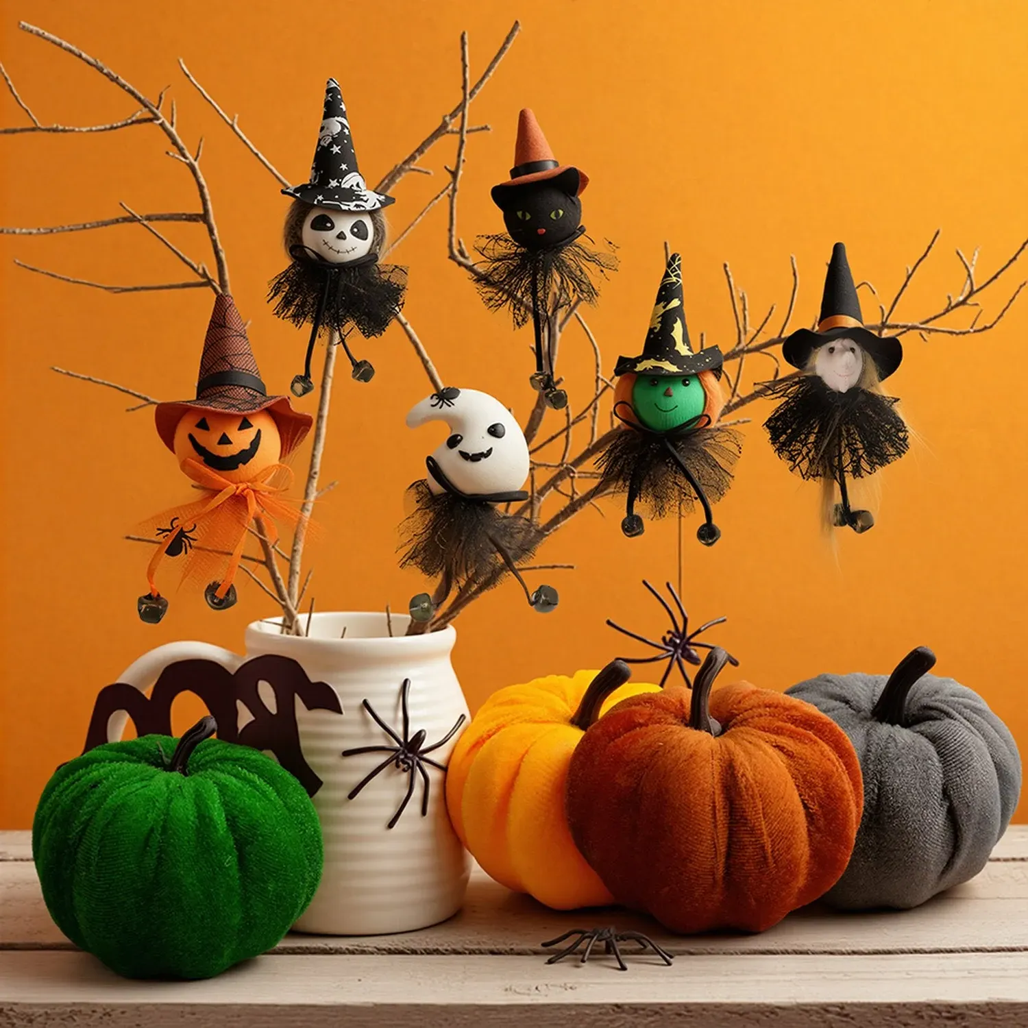 Halloween Hanging Doll Decoration Set of 6 - Multi by Julian Charles, image 2