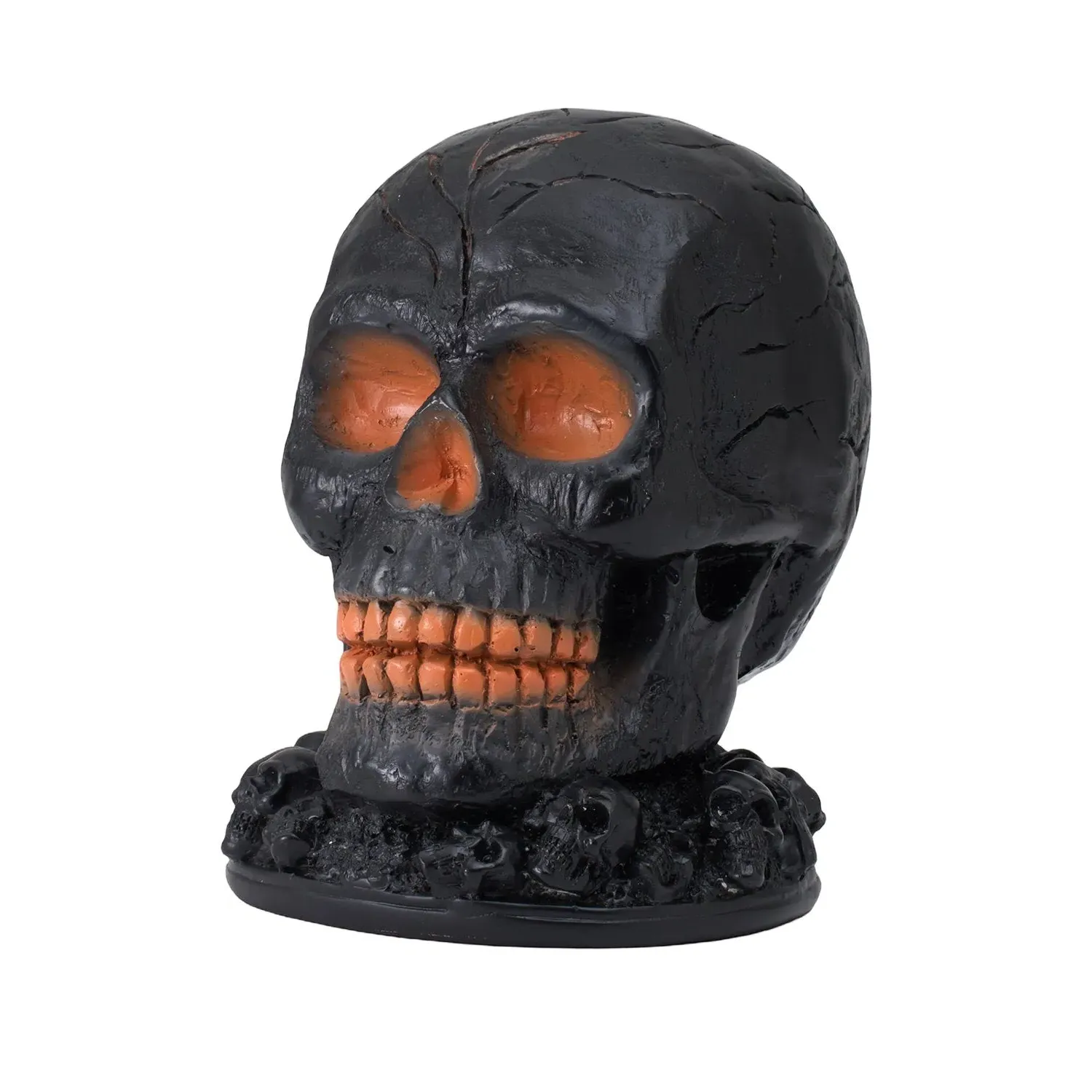 Halloween Lava Skull LED Flame Light - Black by Julian Charles