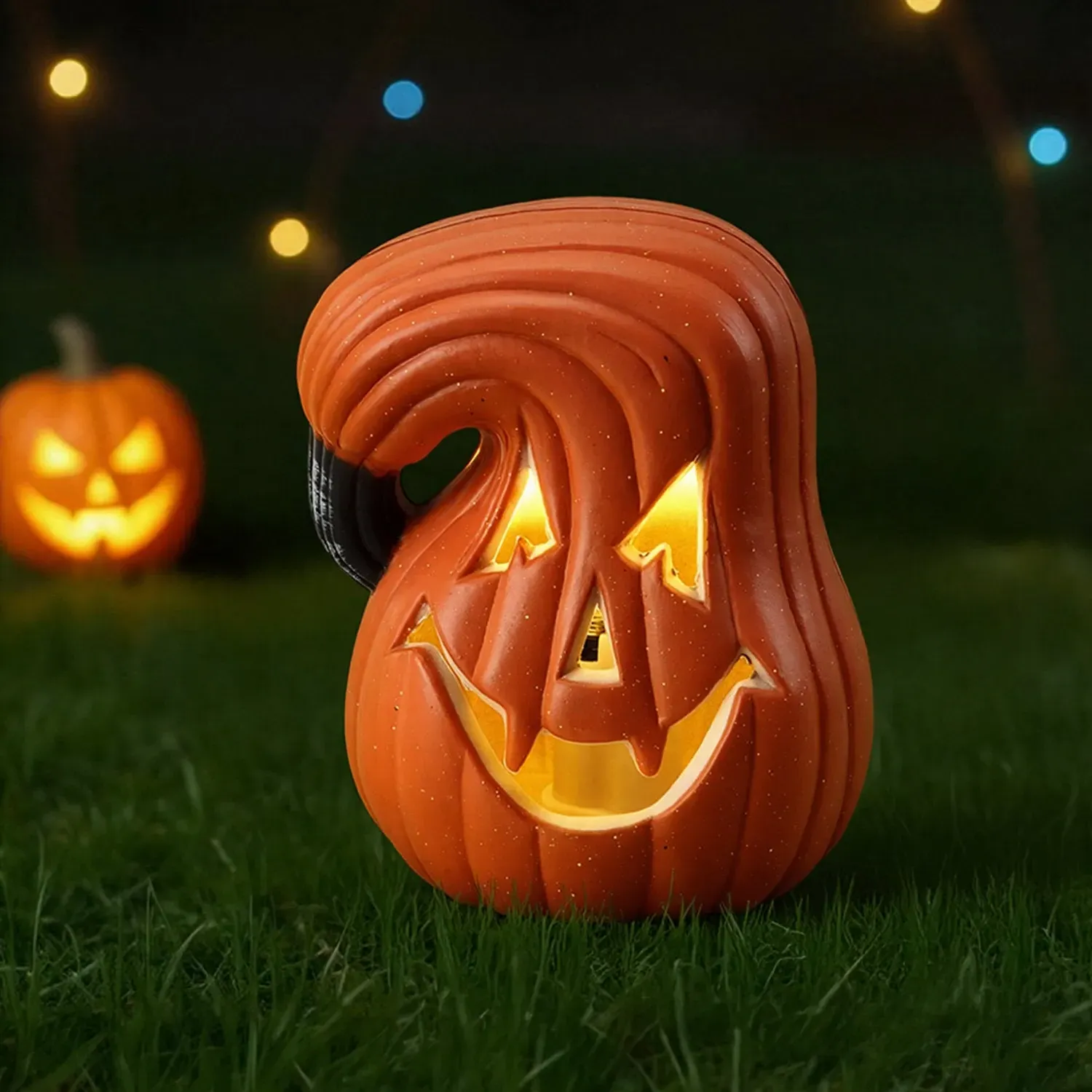 Halloween Pumpkin LED Lantern 18cm - Orange by Julian Charles